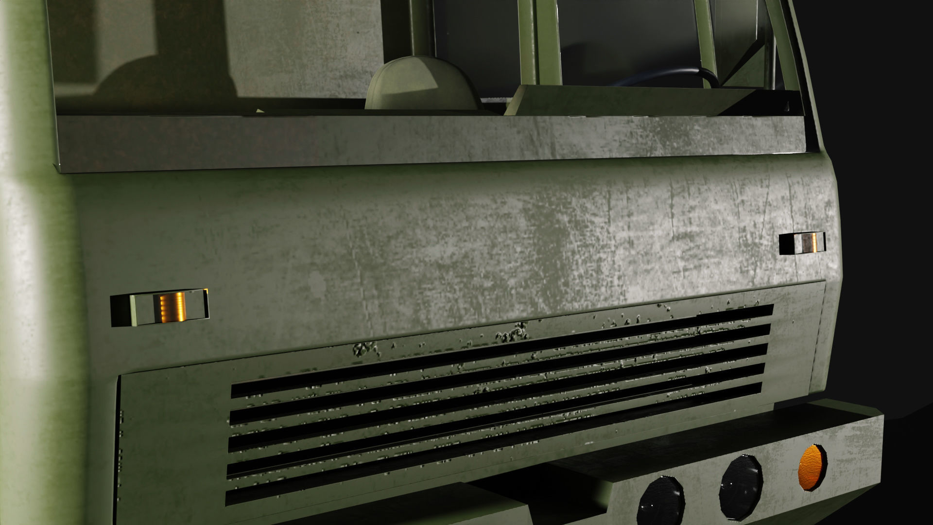 Classic Military Truck by Nikdox Low-poly 3D model_10