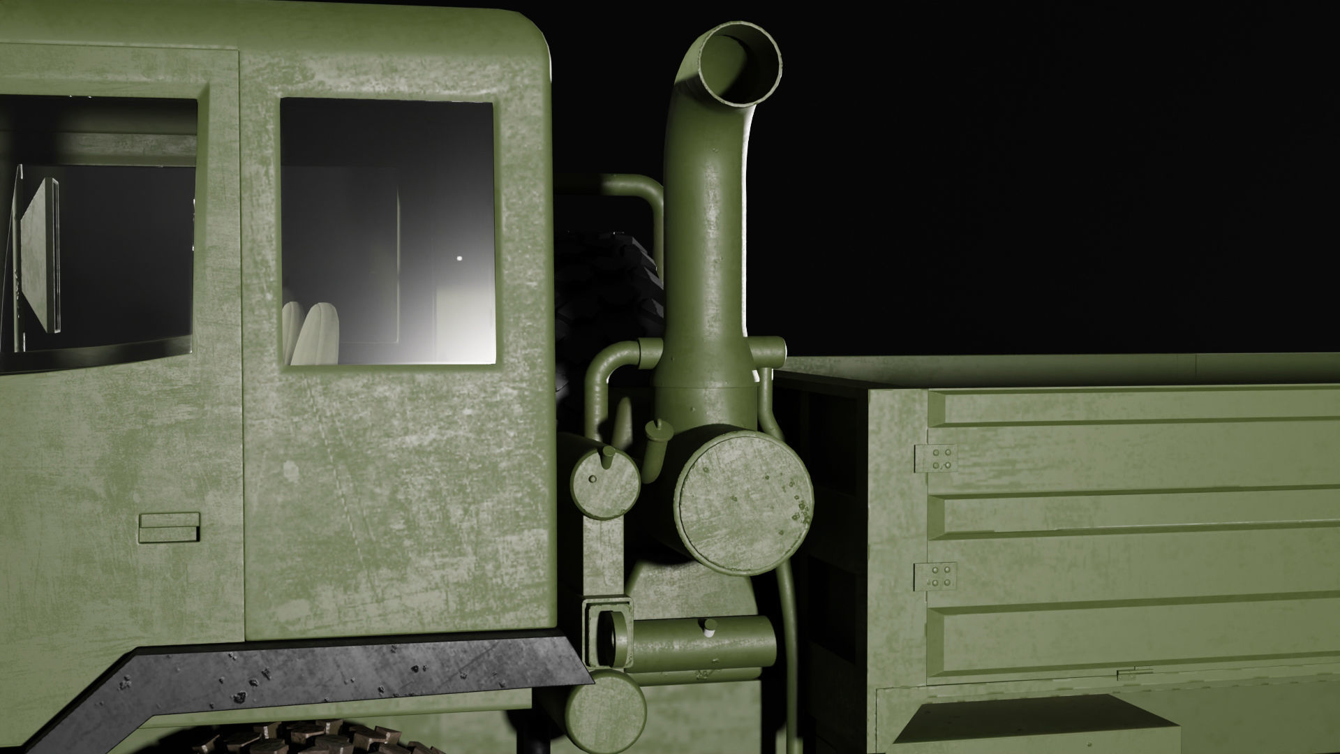 Classic Military Truck by Nikdox Low-poly 3D model_9