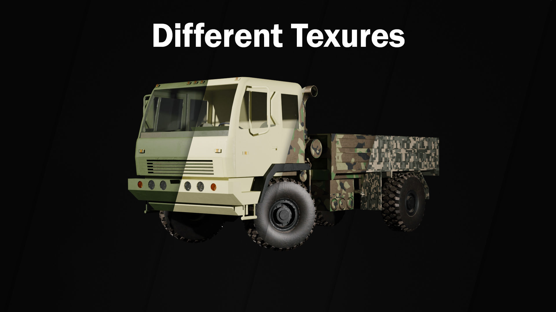 Classic Military Truck by Nikdox Low-poly 3D model_1