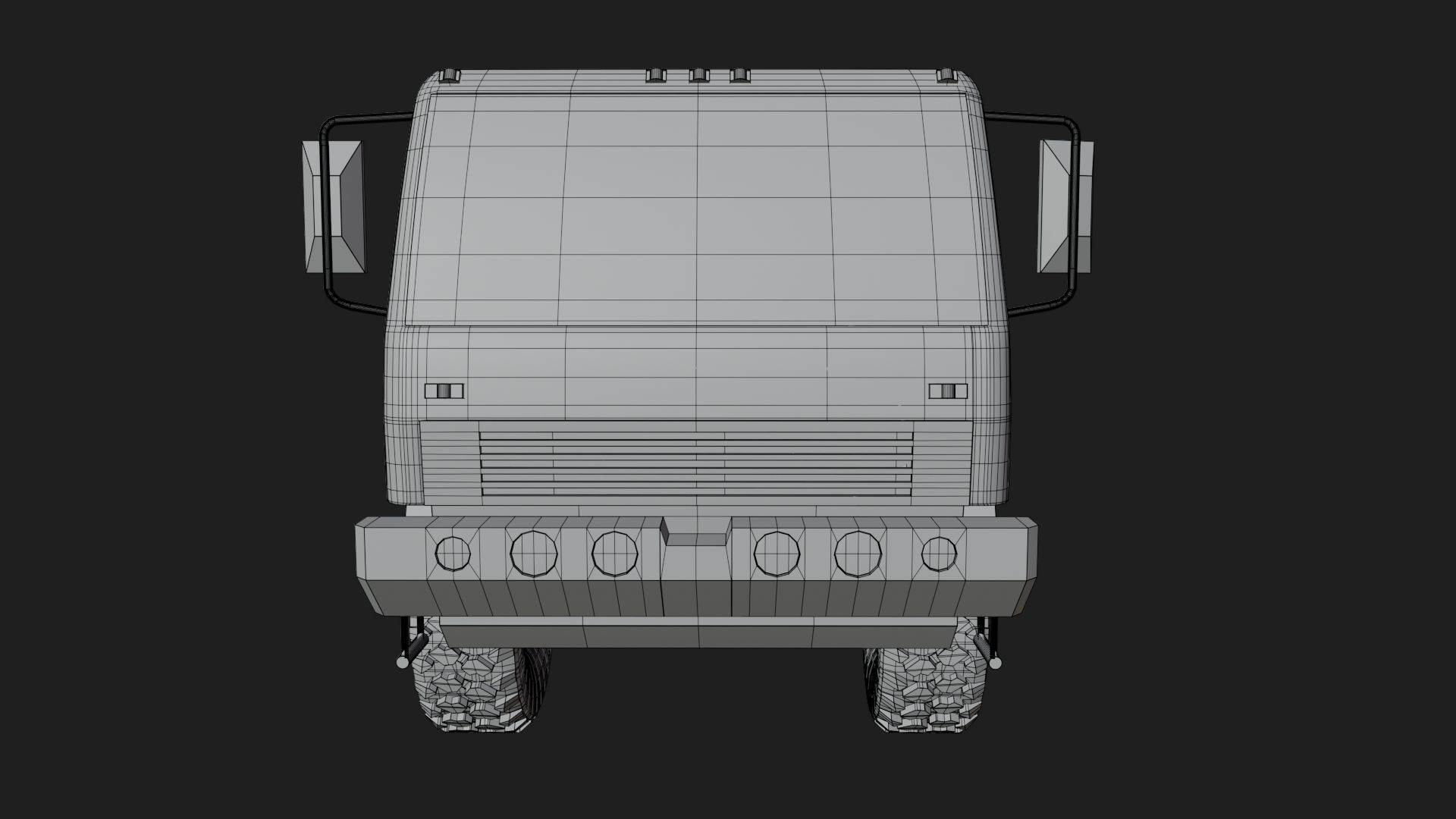 Classic Military Truck by Nikdox Low-poly 3D model_20