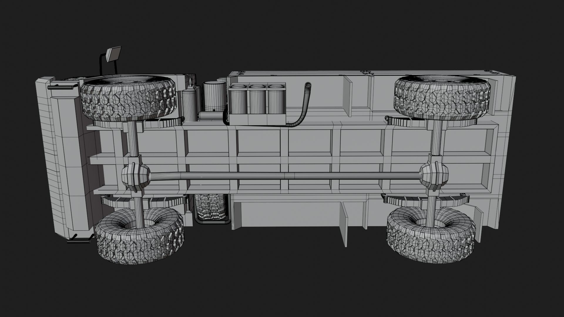Classic Military Truck by Nikdox Low-poly 3D model_22
