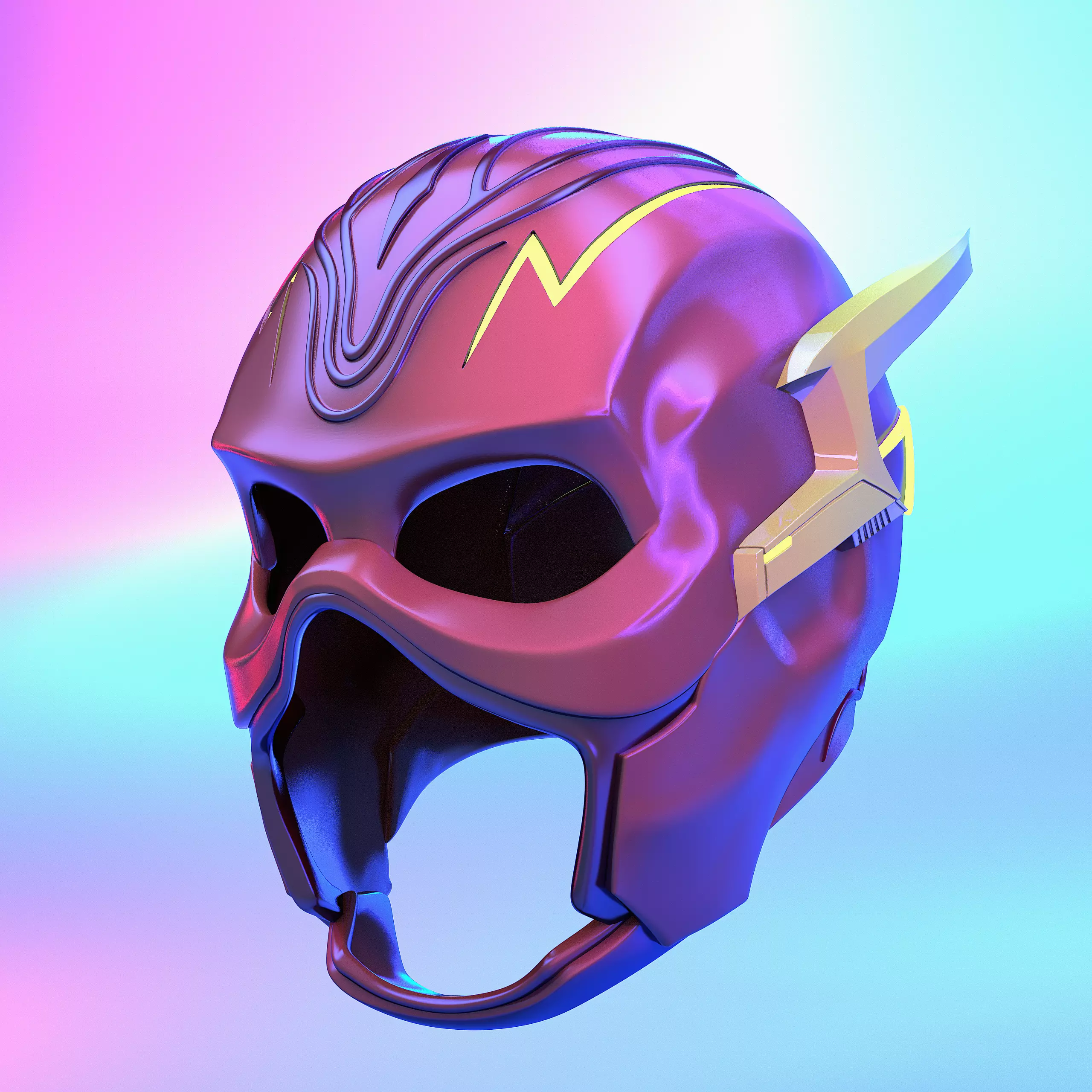 Flash helmet 2023 3D print model_0