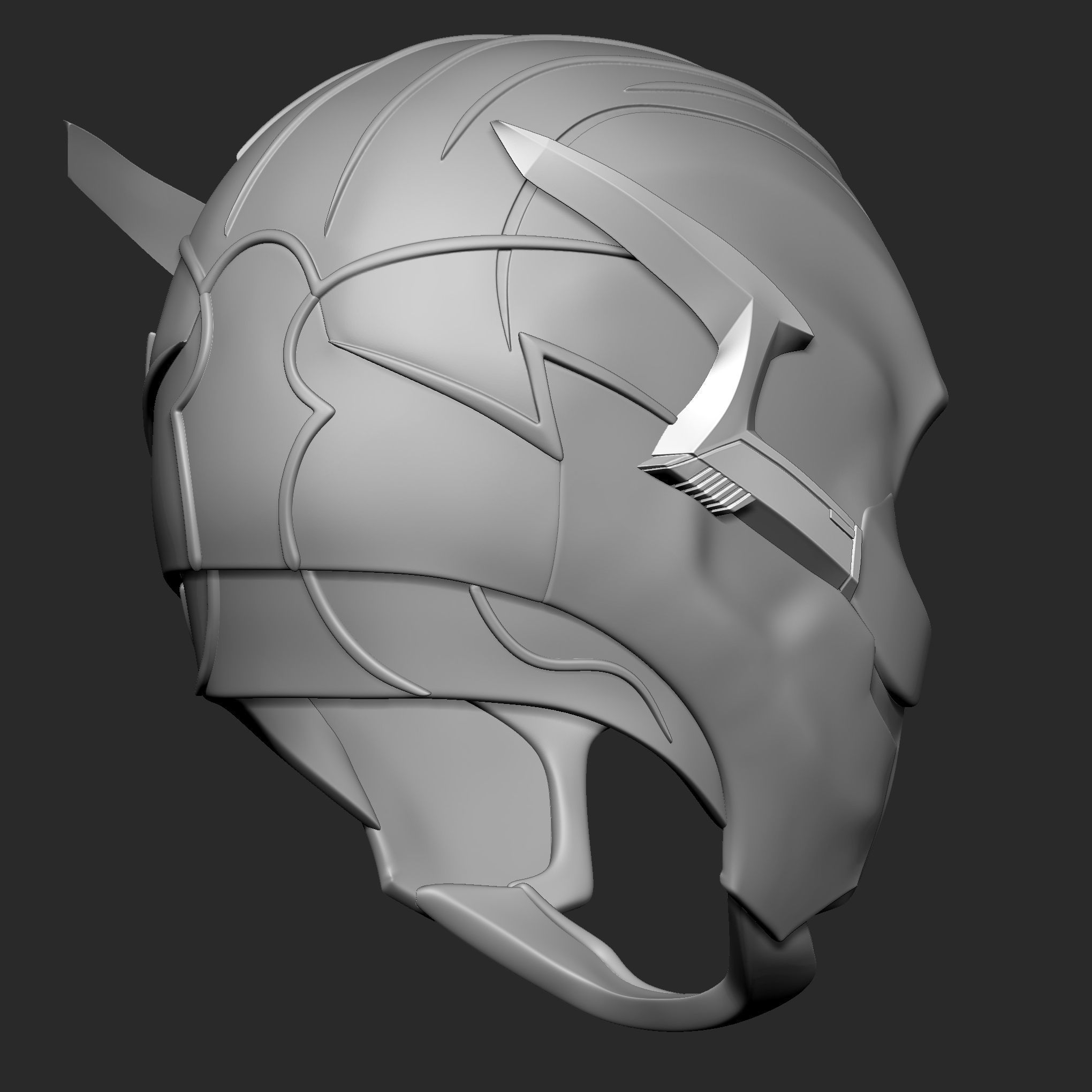 Flash helmet 2023 3D print model_6