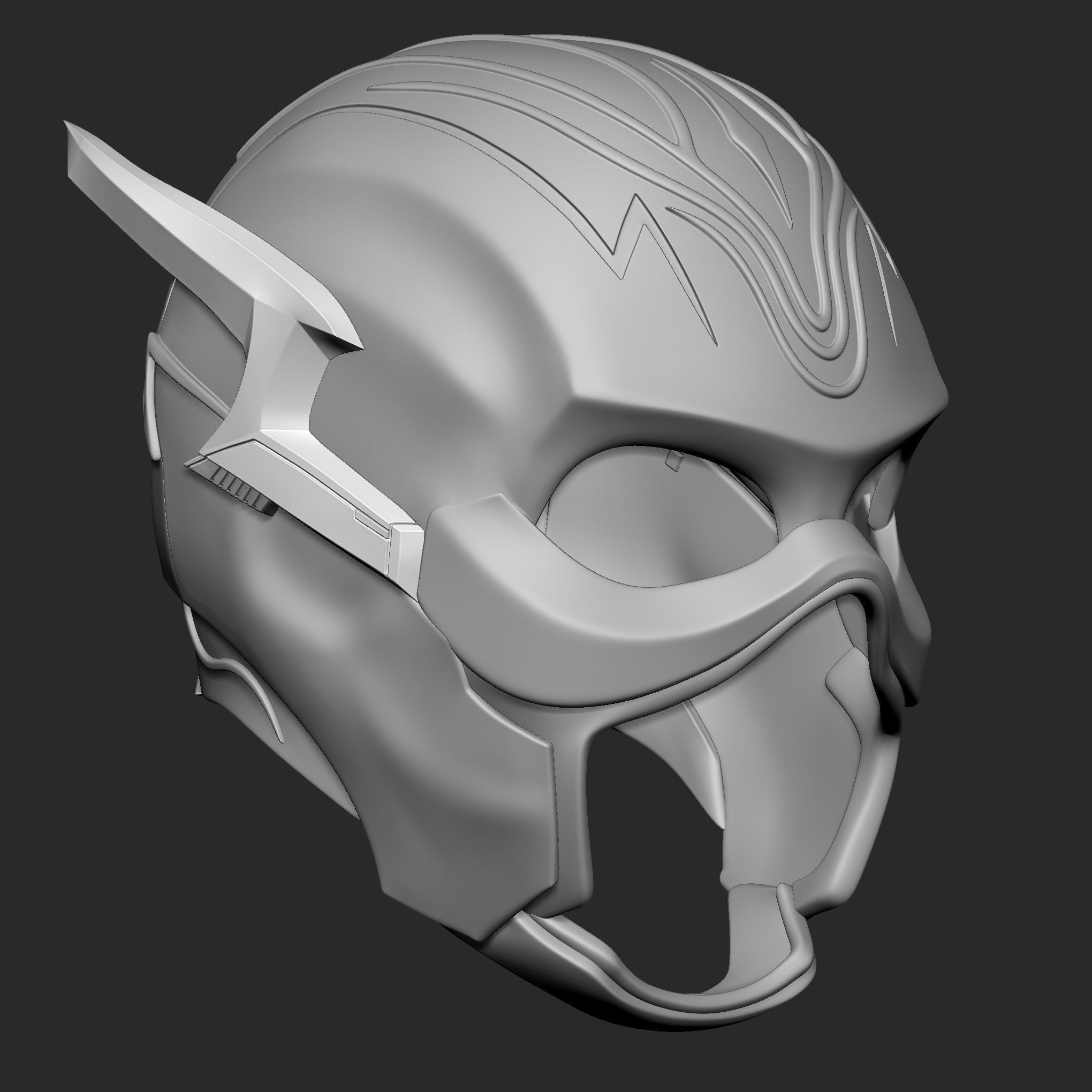 Flash helmet 2023 3D print model_8