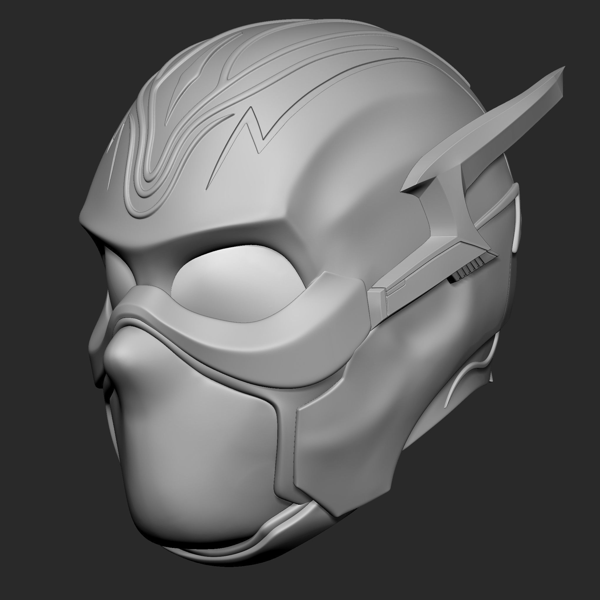 Flash helmet 2023 3D print model_2