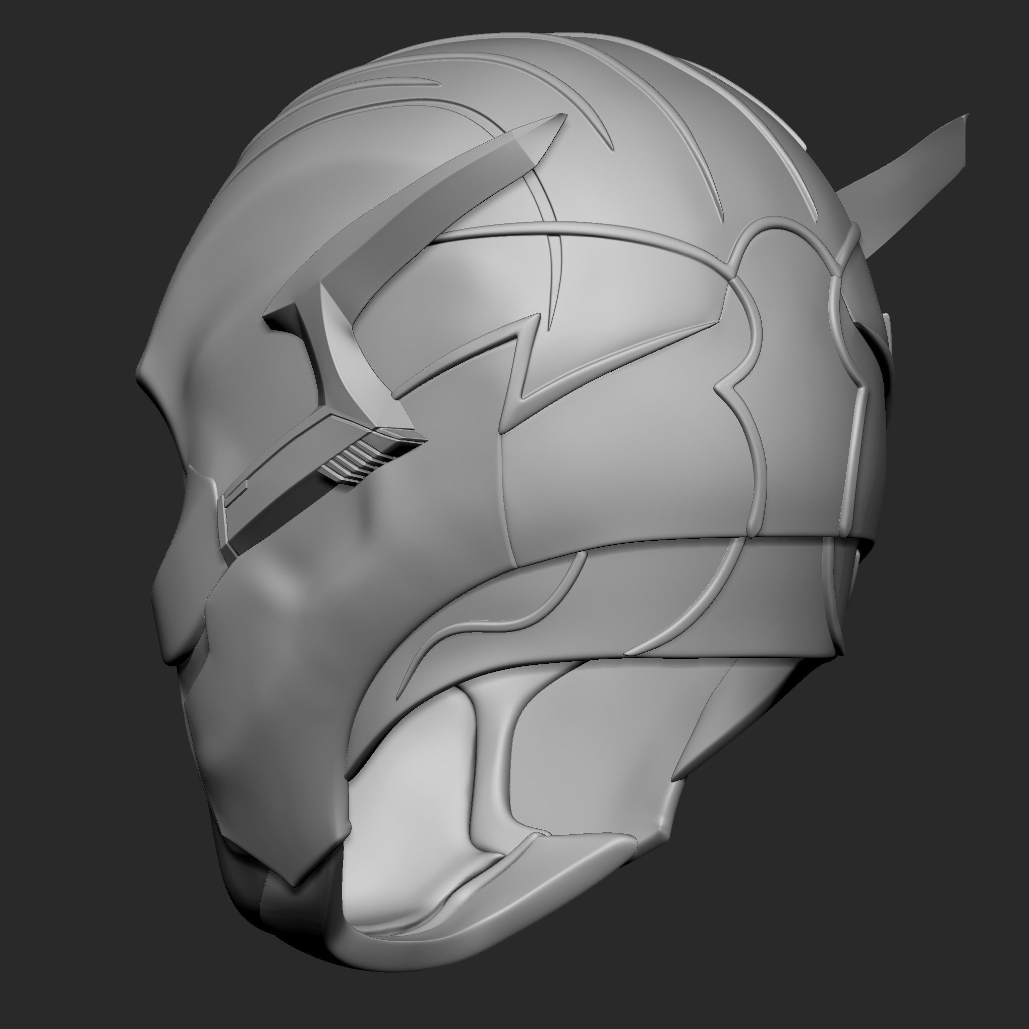 Flash helmet 2023 3D print model_4