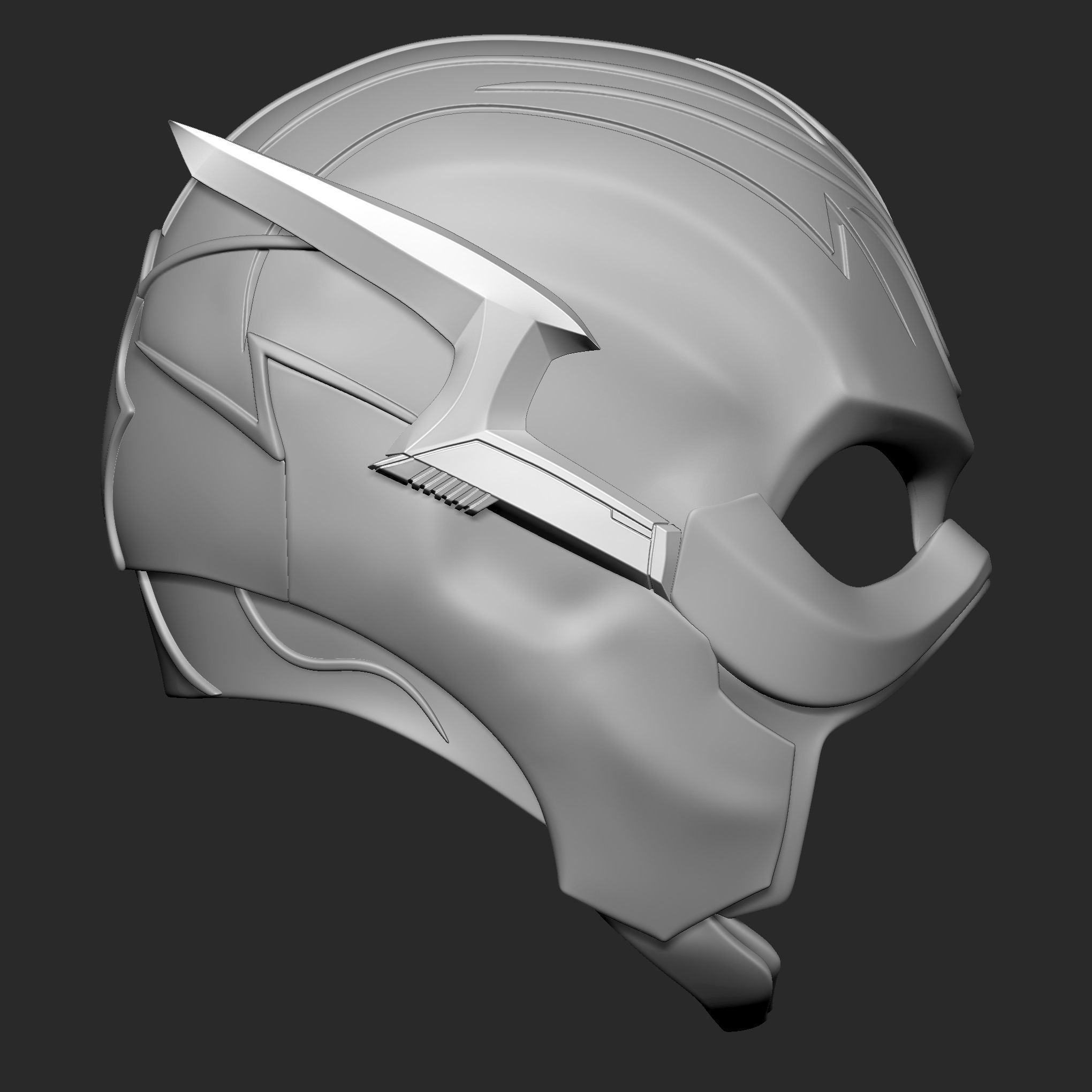 Flash helmet 2023 3D print model_7
