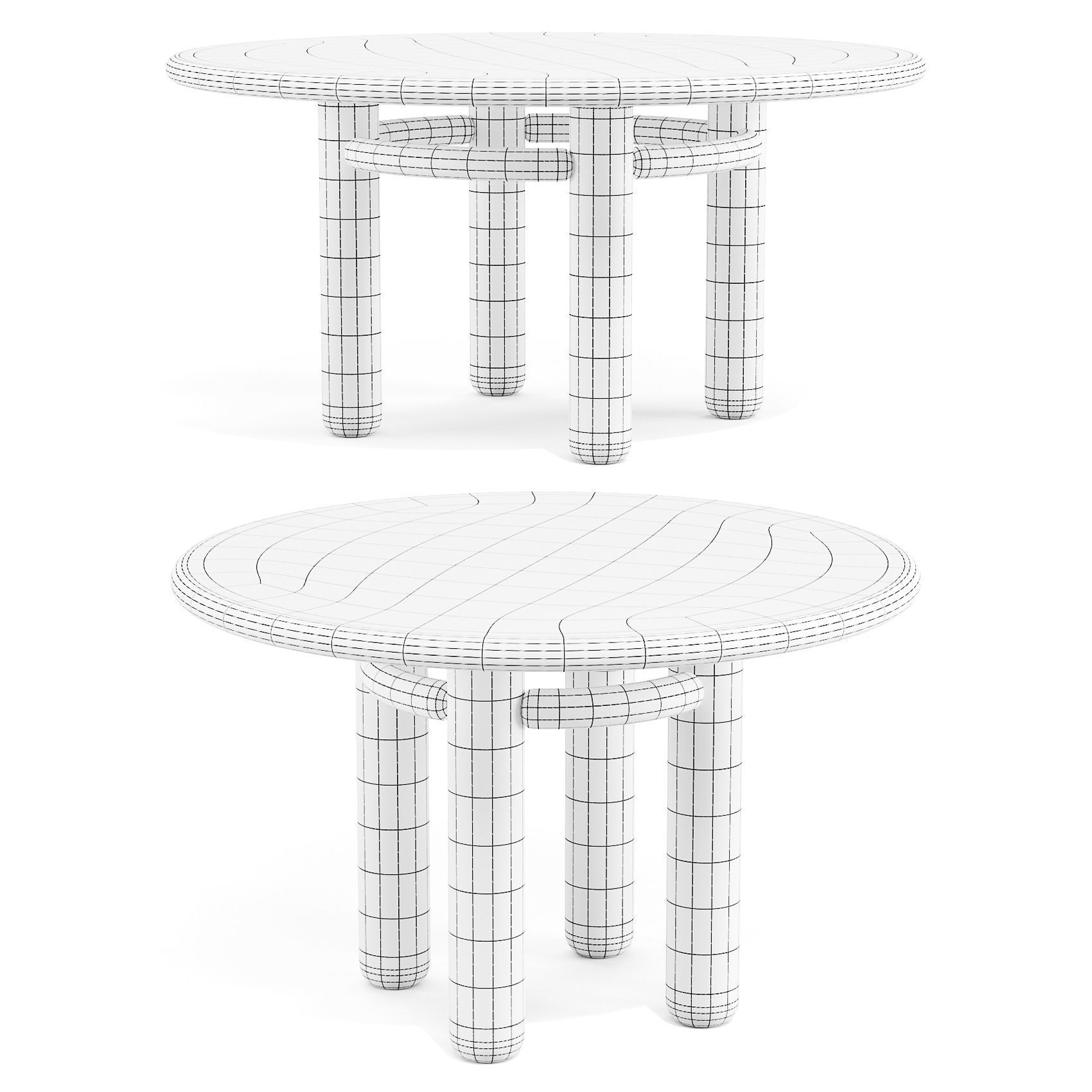 Mambo Unlimited Ideas KAI - Dinner Tables 3D model_6