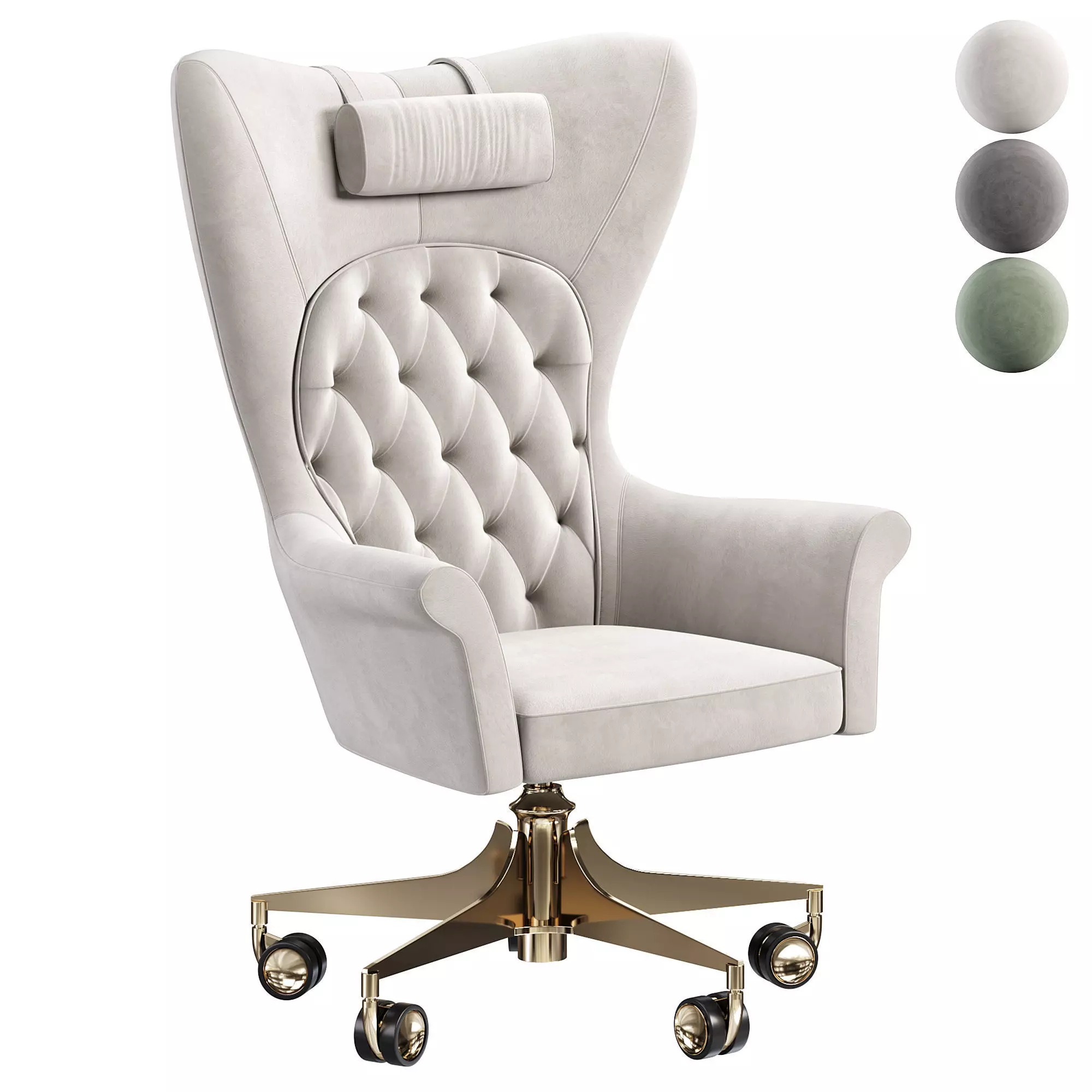 YORK SWIVEL ARMCHAIR by Visionnaire 3D model