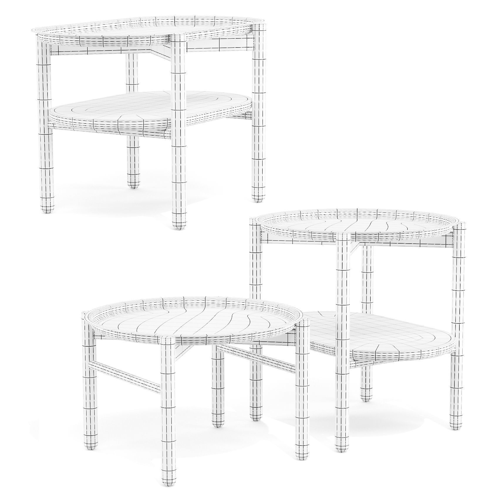 Sar Studio Hirundo - Side Tables 3D model_6