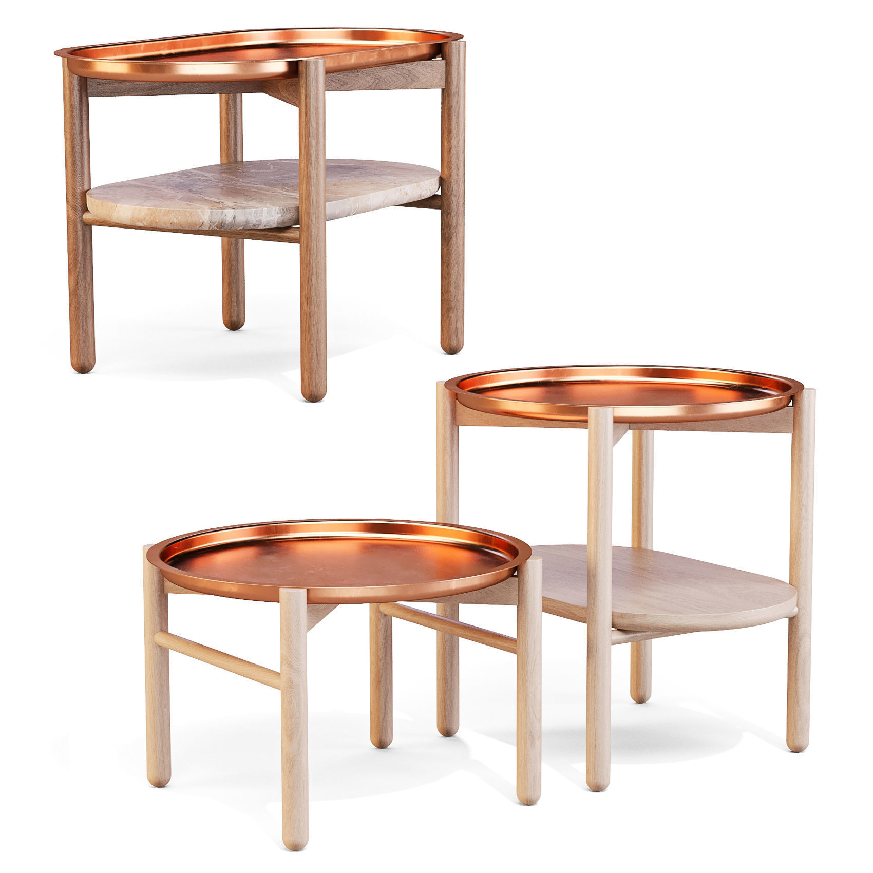 Sar Studio Hirundo - Side Tables 3D model_1