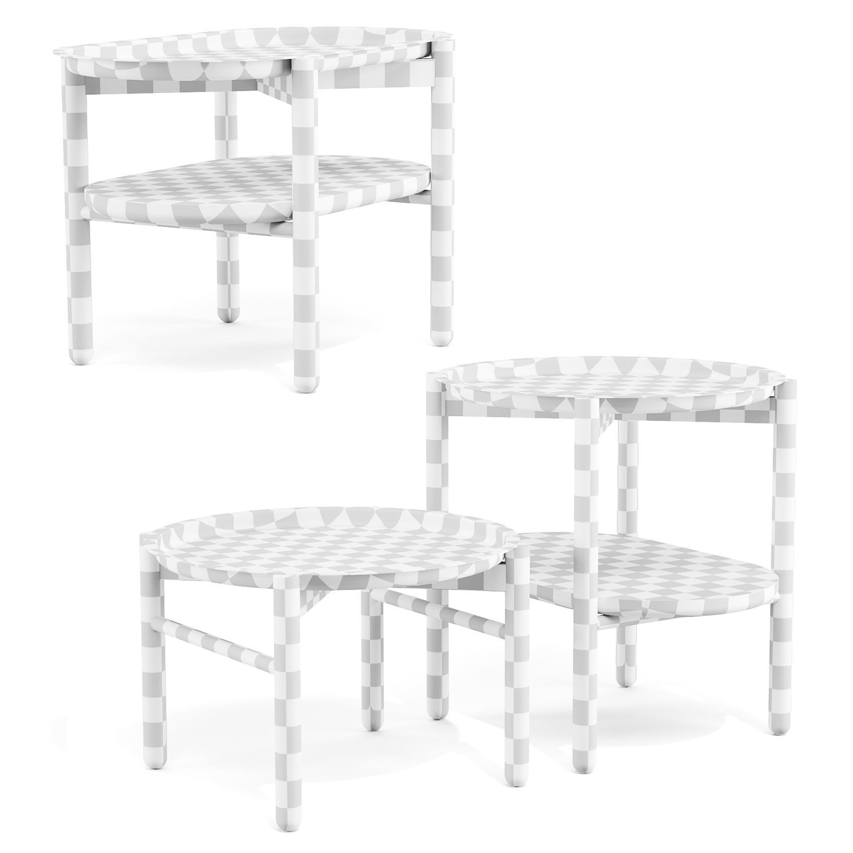 Sar Studio Hirundo - Side Tables 3D model_5