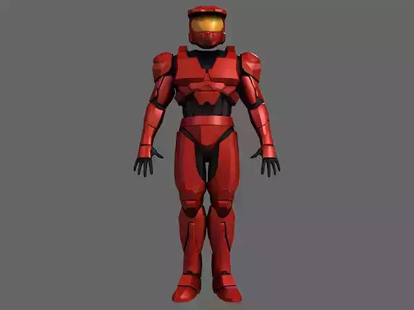Halo Armor Low-poly 3D model