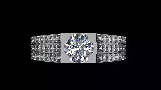 Wedding Engagement Women Ring 3D print model