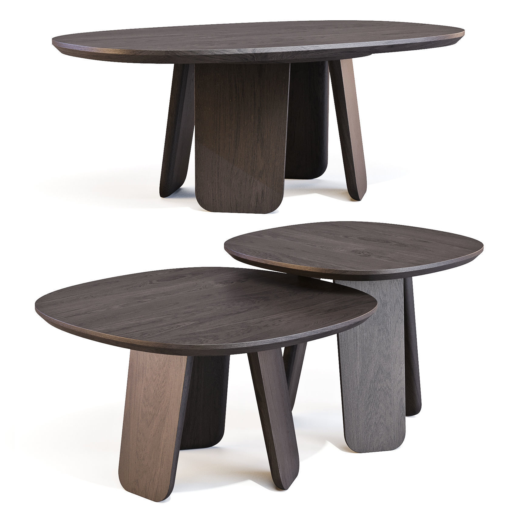 Alki Triku - Coffee and Side Tables 3D model_3