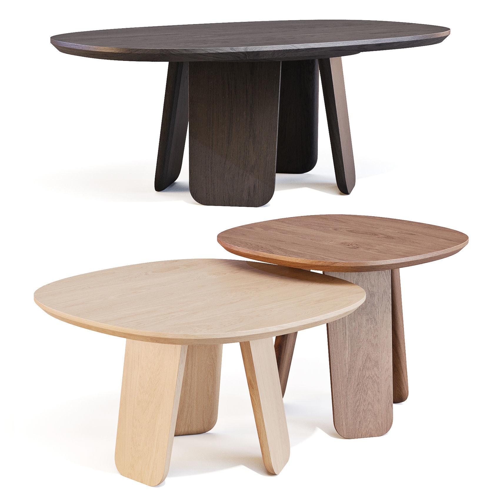 Alki Triku - Coffee and Side Tables 3D model_1
