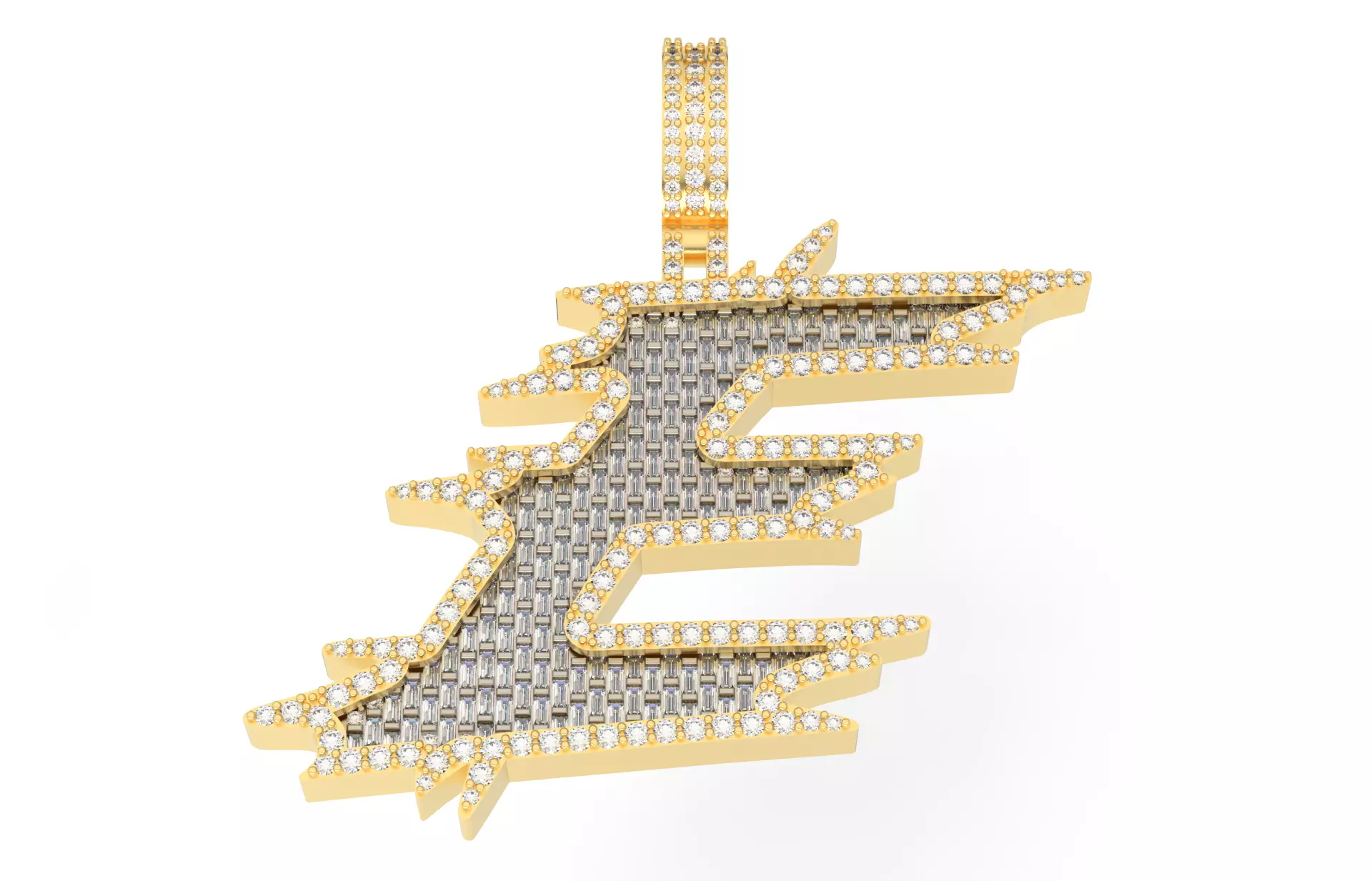 E with baguetes 3D print model