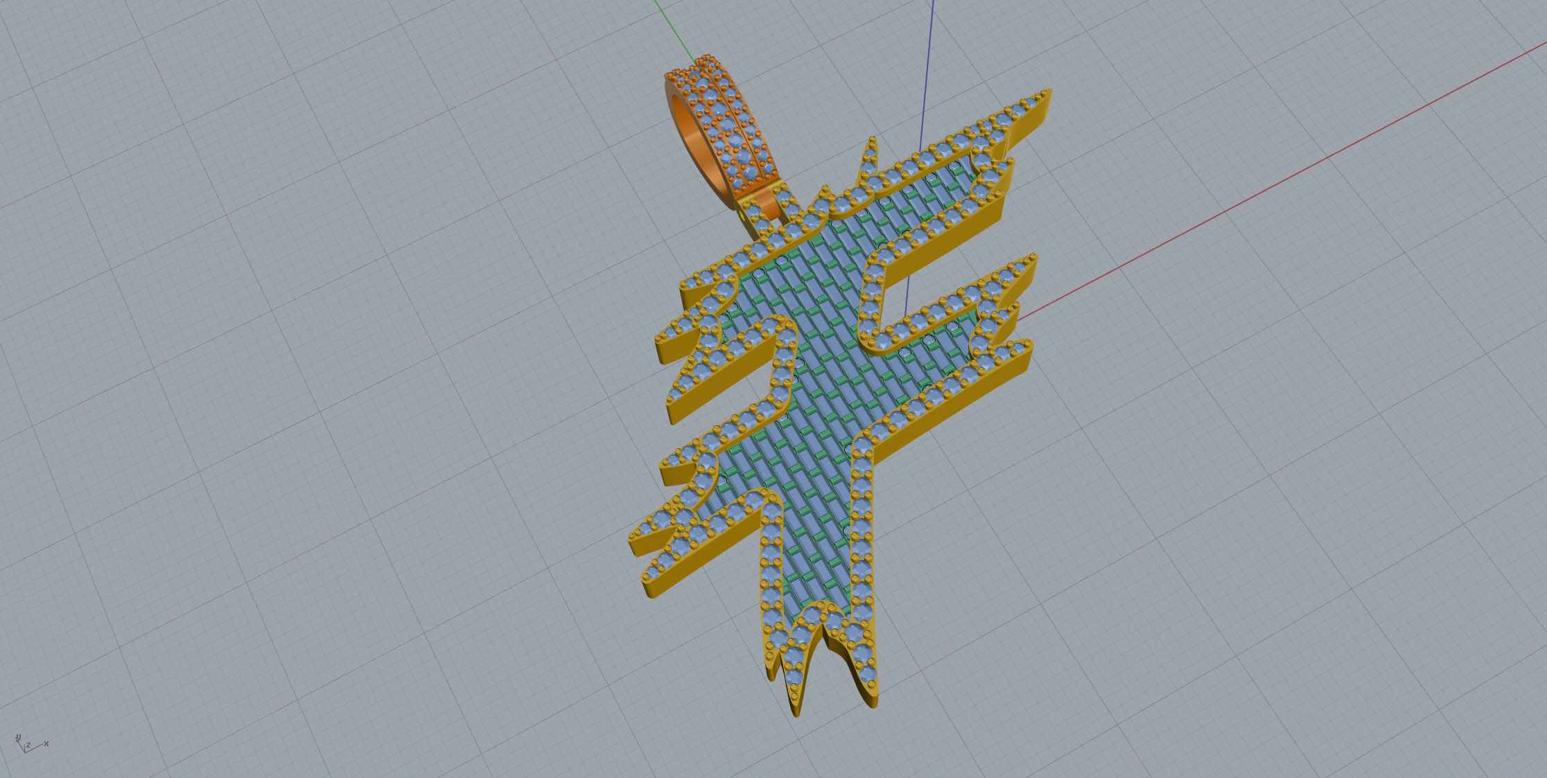 F with baguetes 3D print model_6