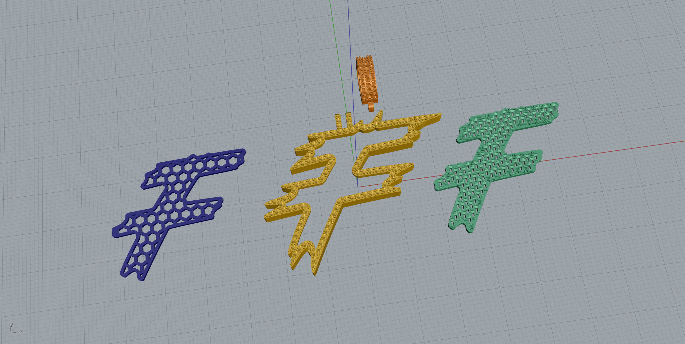 F with baguetes 3D print model_10