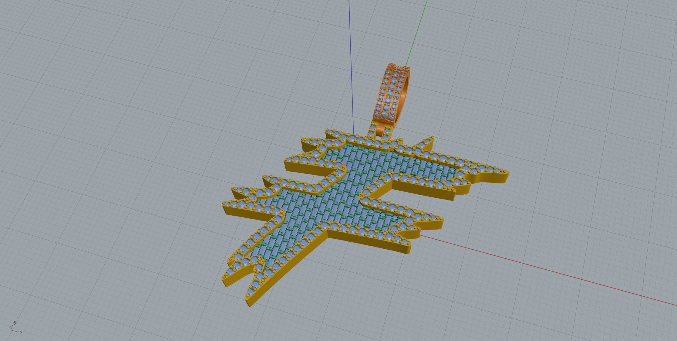 F with baguetes 3D print model_7