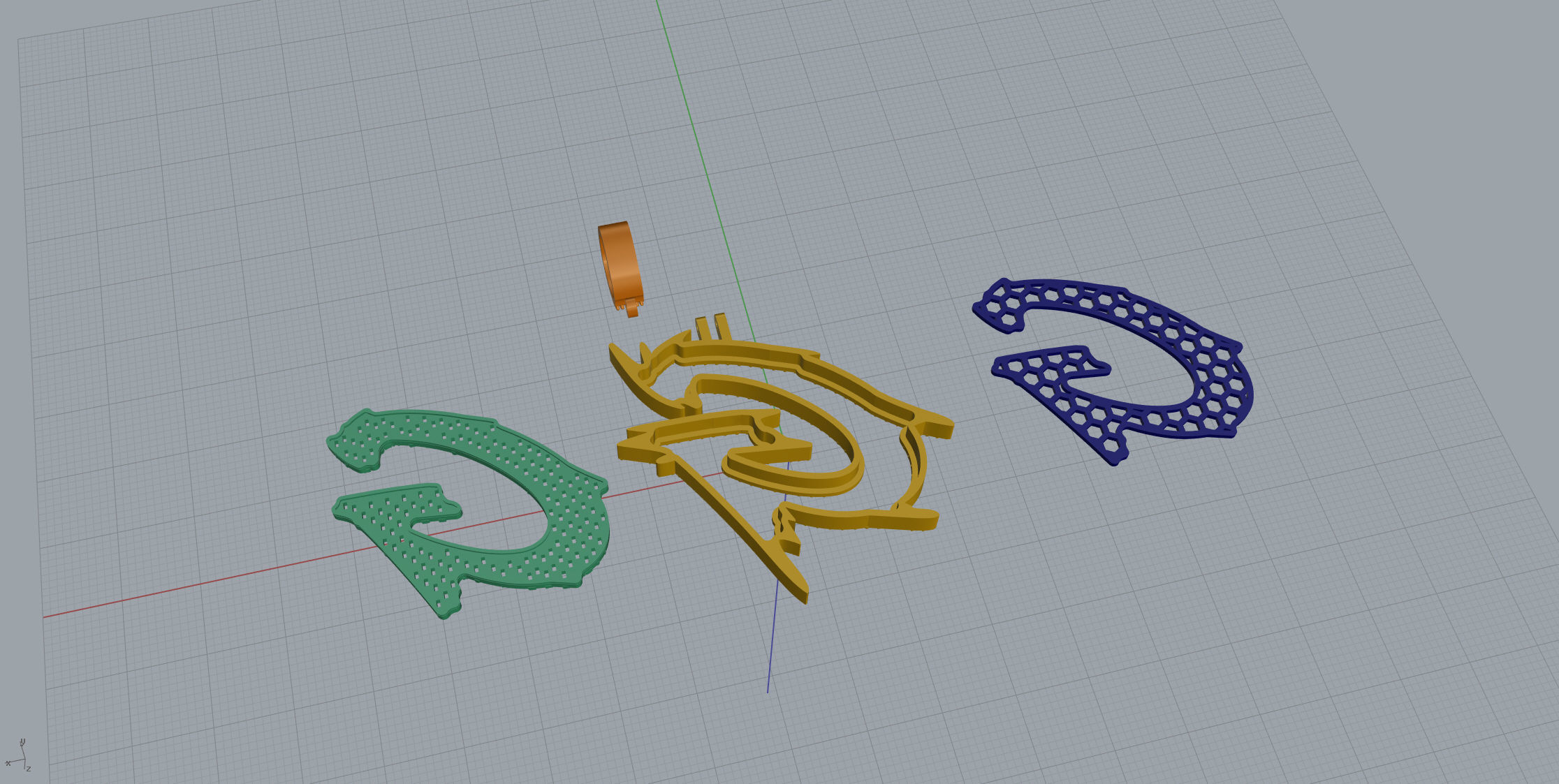 G with baguetes 3D print model_11