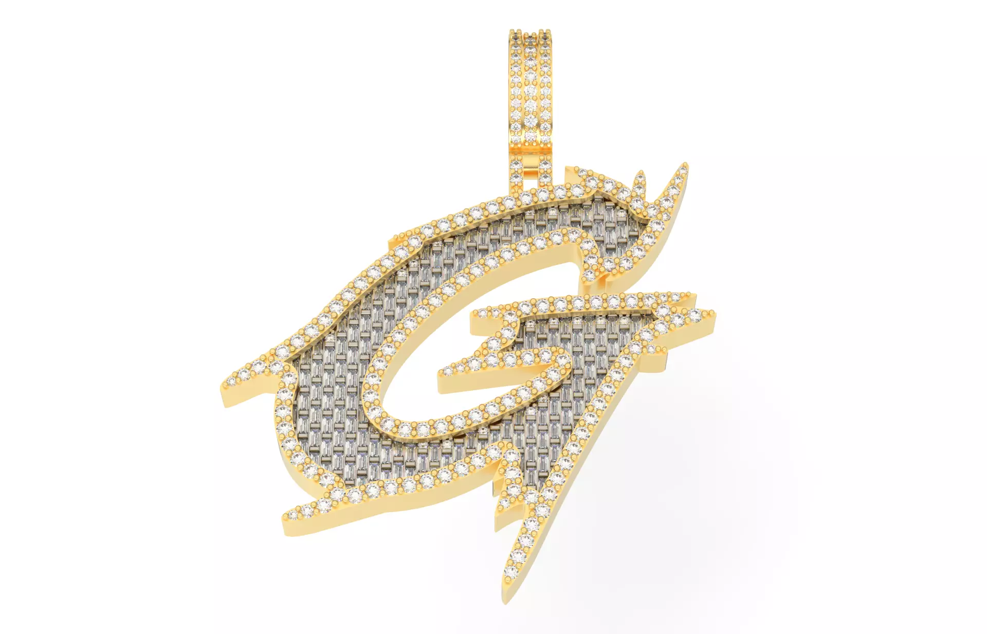 G with baguetes 3D print model_0