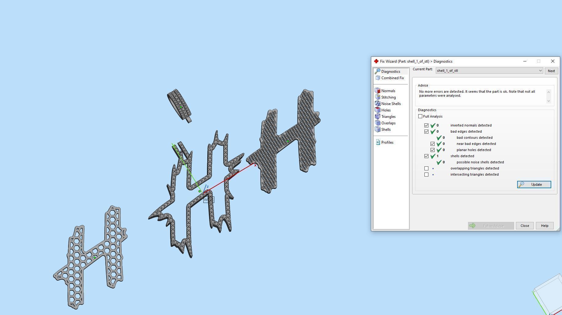 H with baguetes 3D print model_1