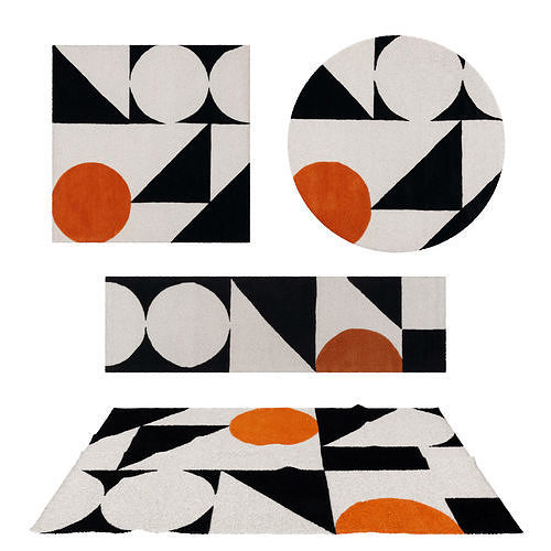 Rugs No 888 Low-poly 3D model