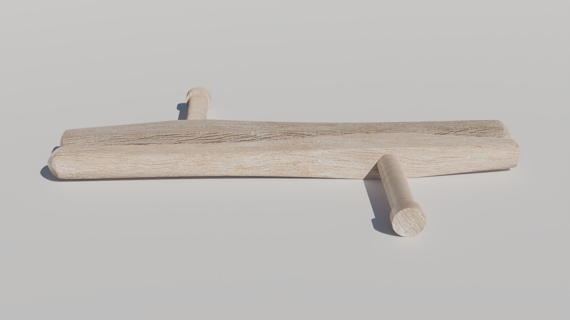 Tonfa Weapon 3D model_6