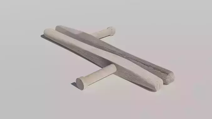 Tonfa Weapon 3D model