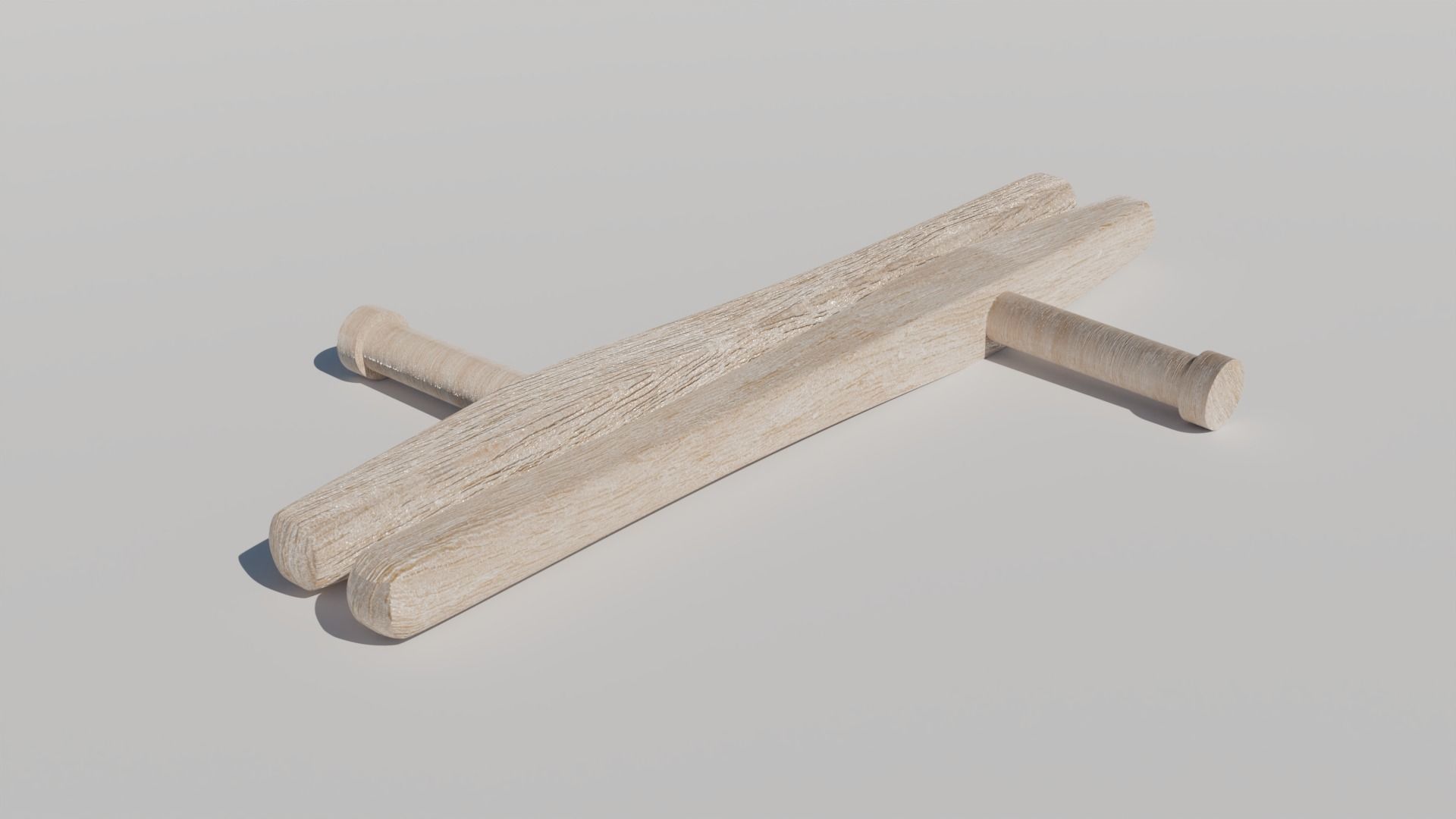 Tonfa Weapon 3D model_5