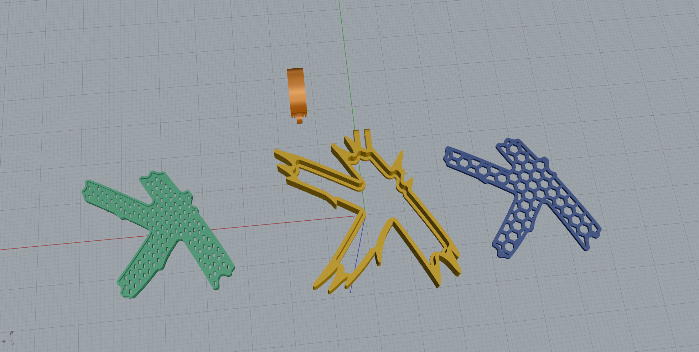 K with baguetes 3D print model_11