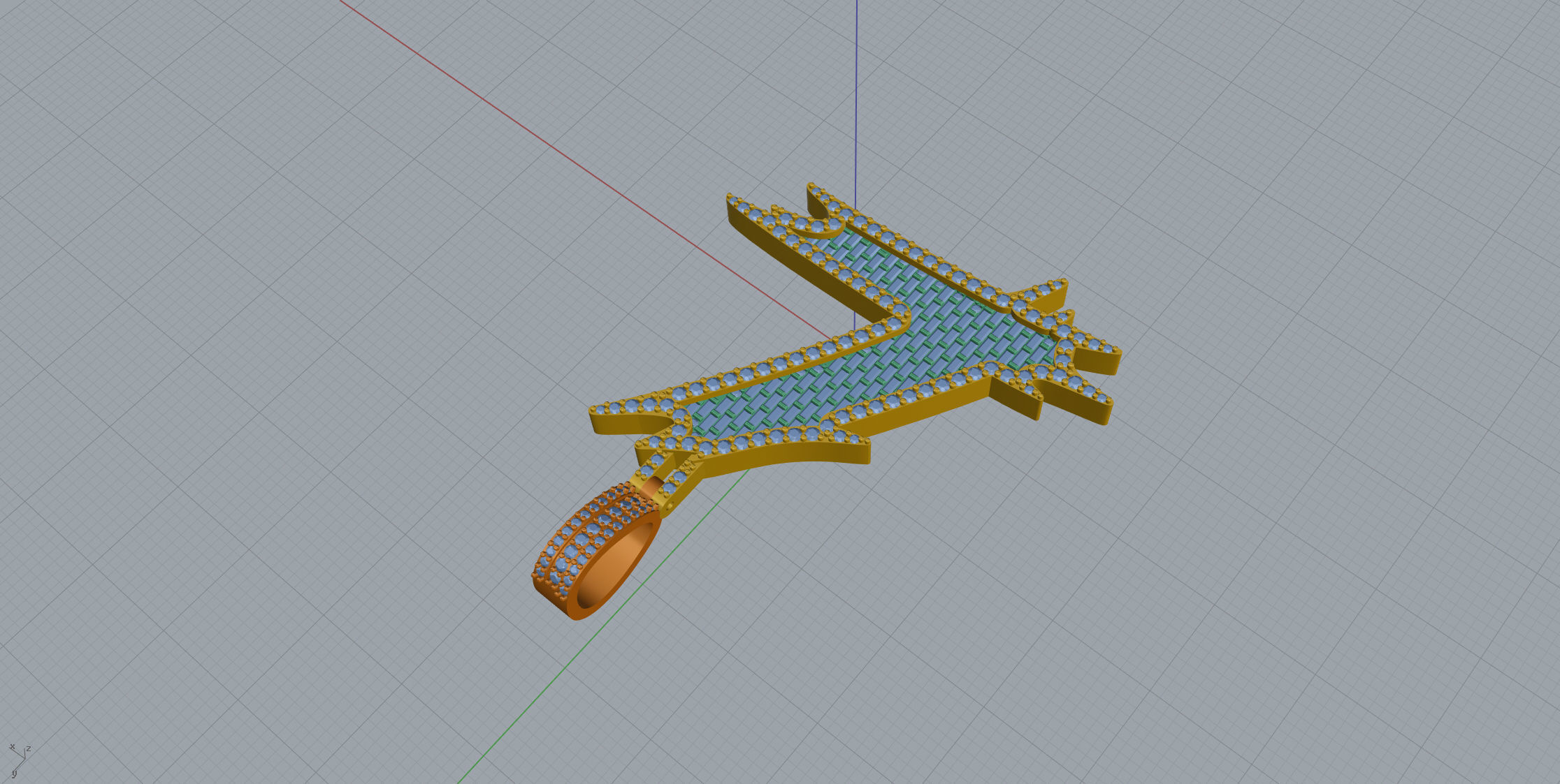 L with baguetes 3D print model_4