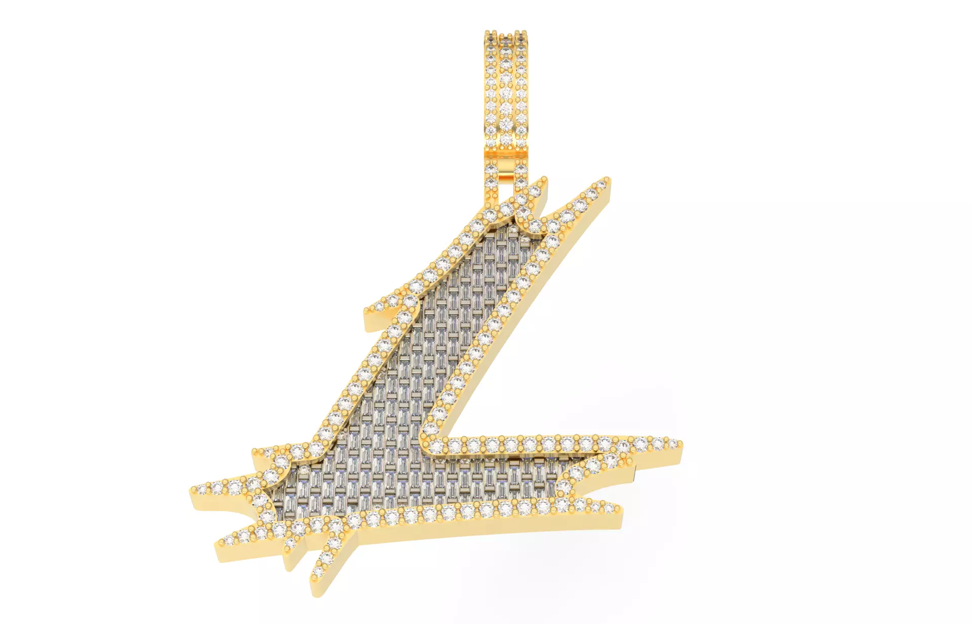 L with baguetes 3D print model_0