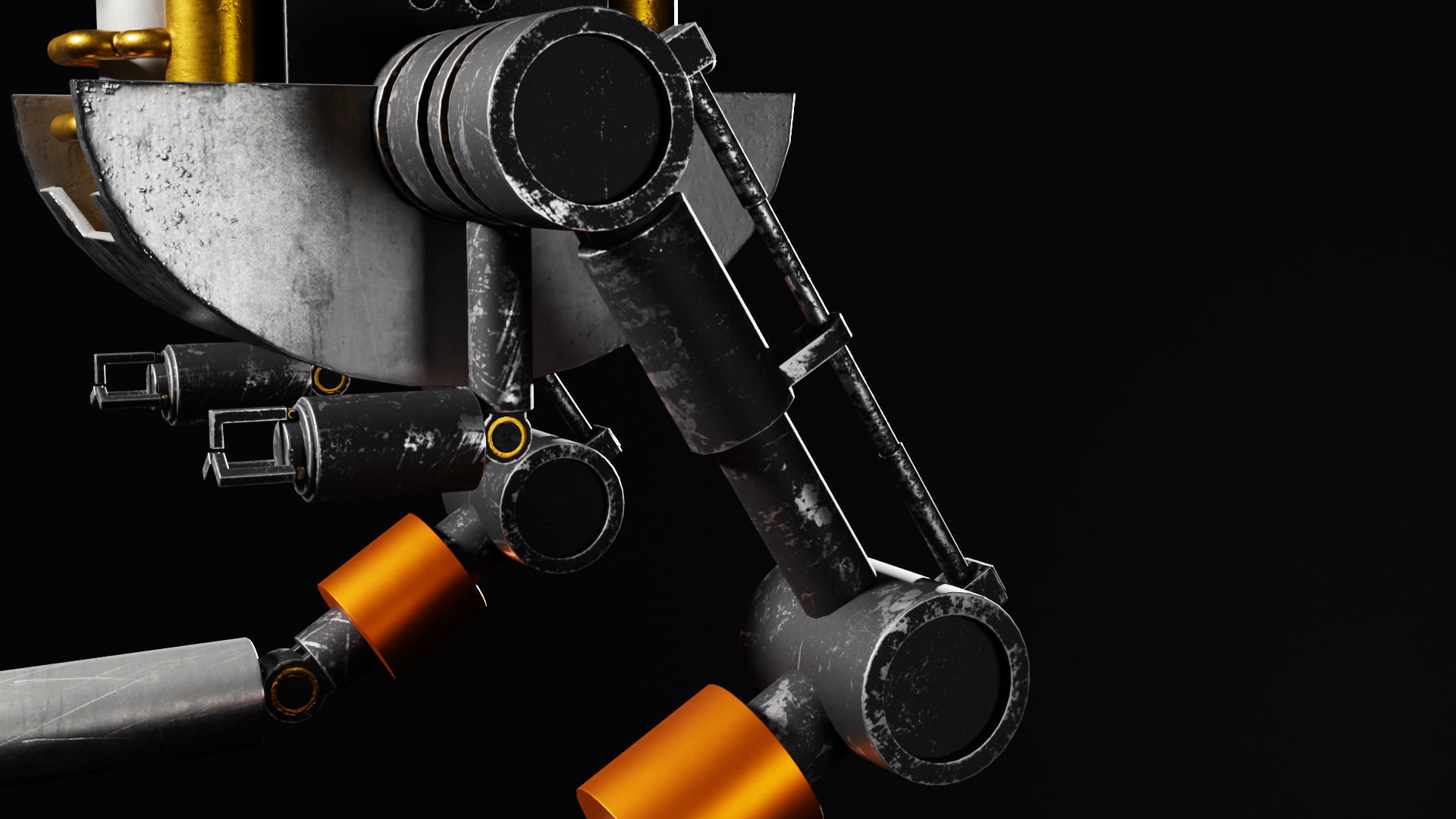 Sci-Fi Drone By Nikdox Low-poly 3D model_7