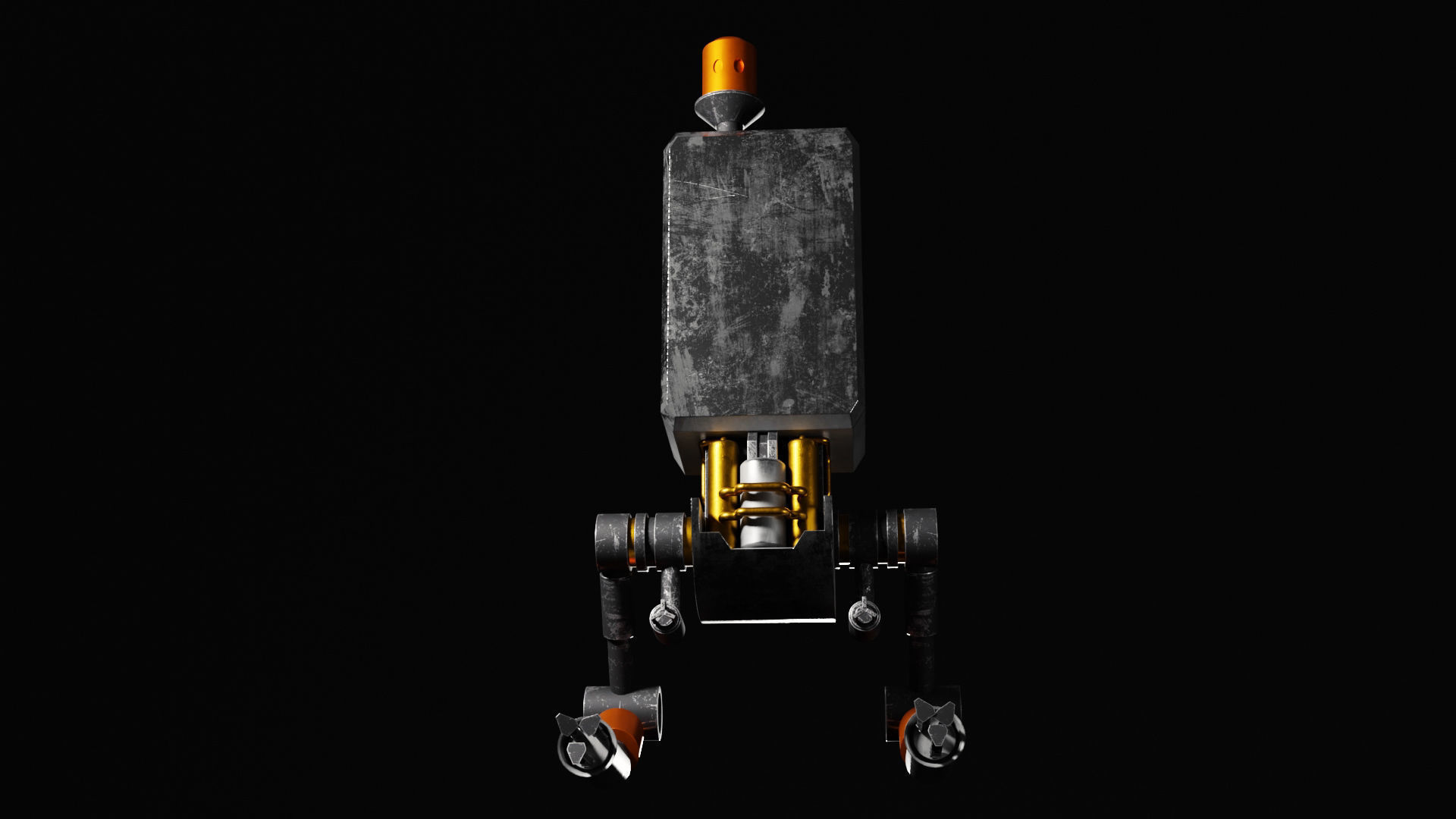 Sci-Fi Drone By Nikdox Low-poly 3D model_5