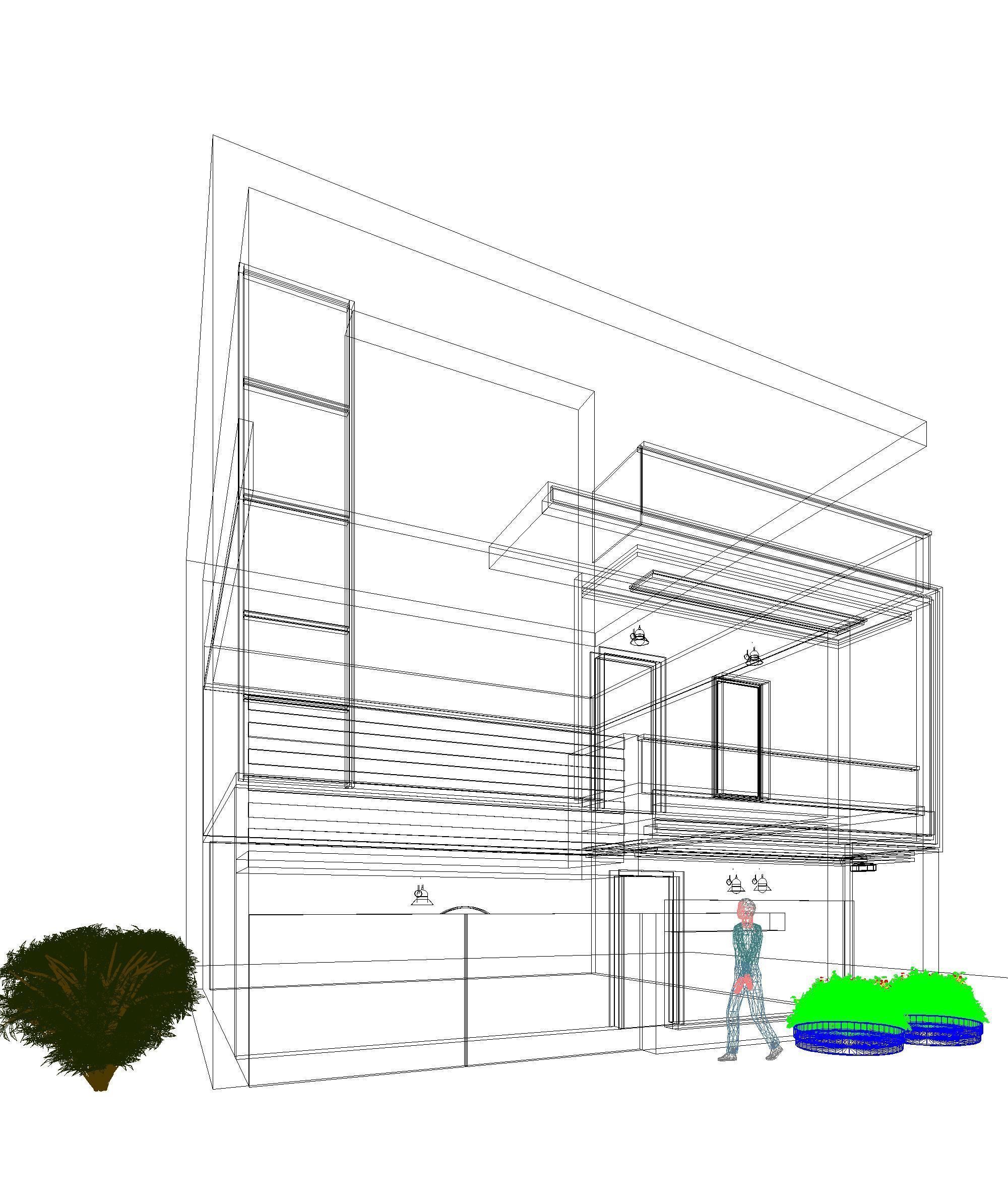Modern Building Design 3D print model_8