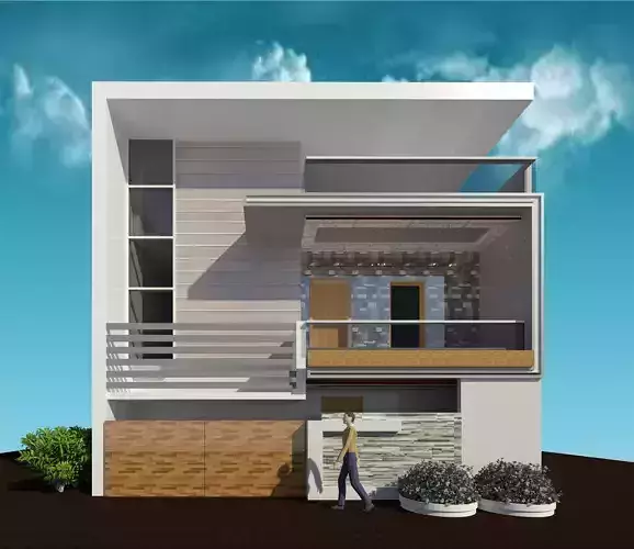 Modern Building Design 3D print model