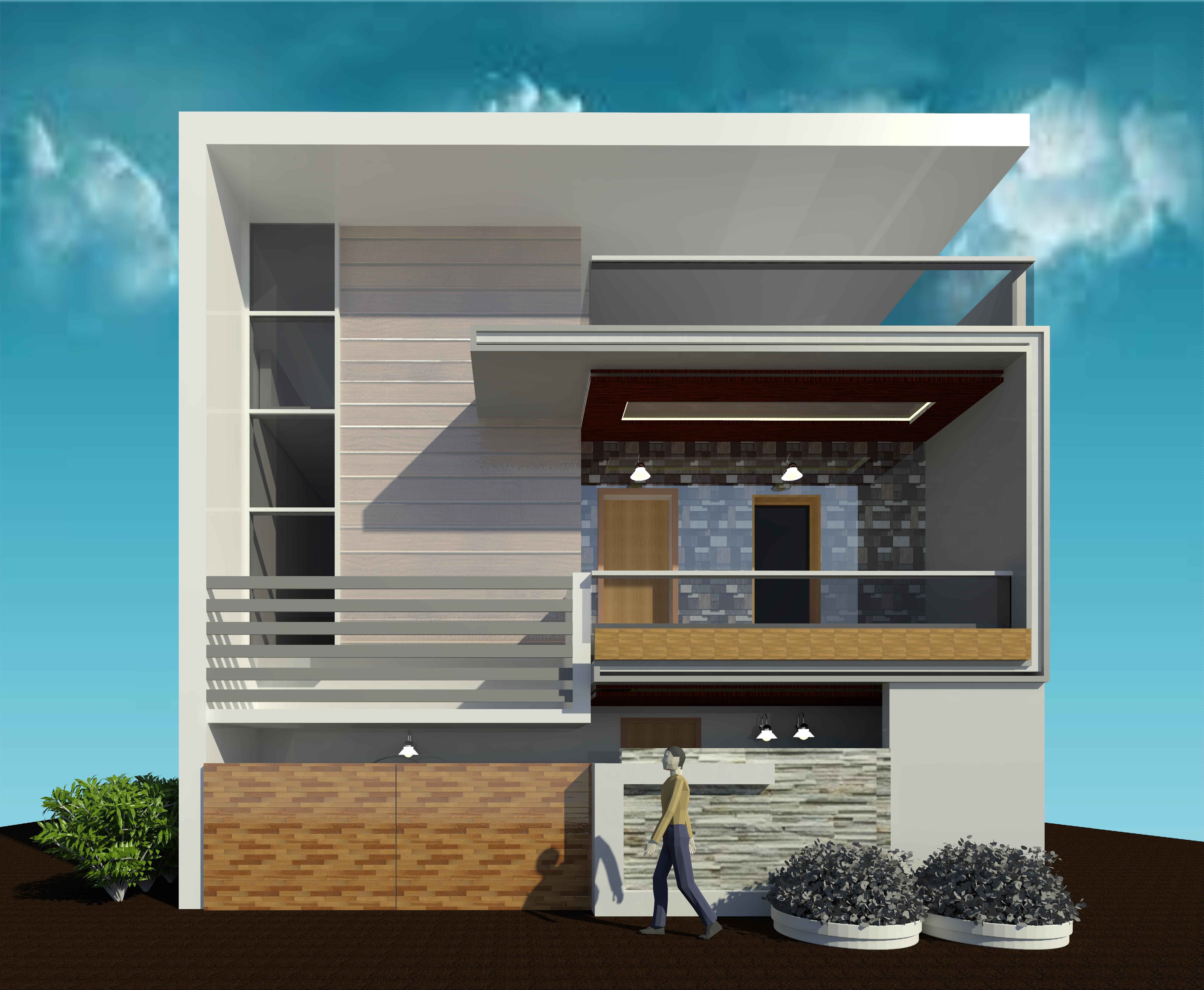 Modern Building Design 3D print model_4