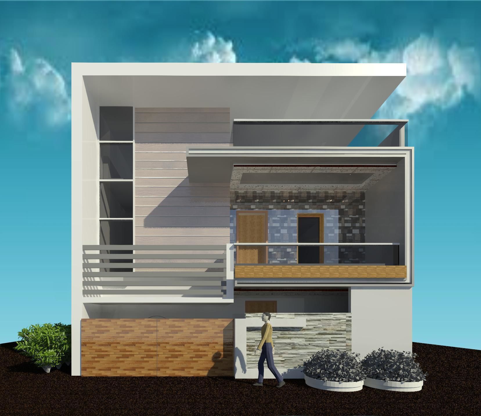 Modern Building Design 3D print model_1