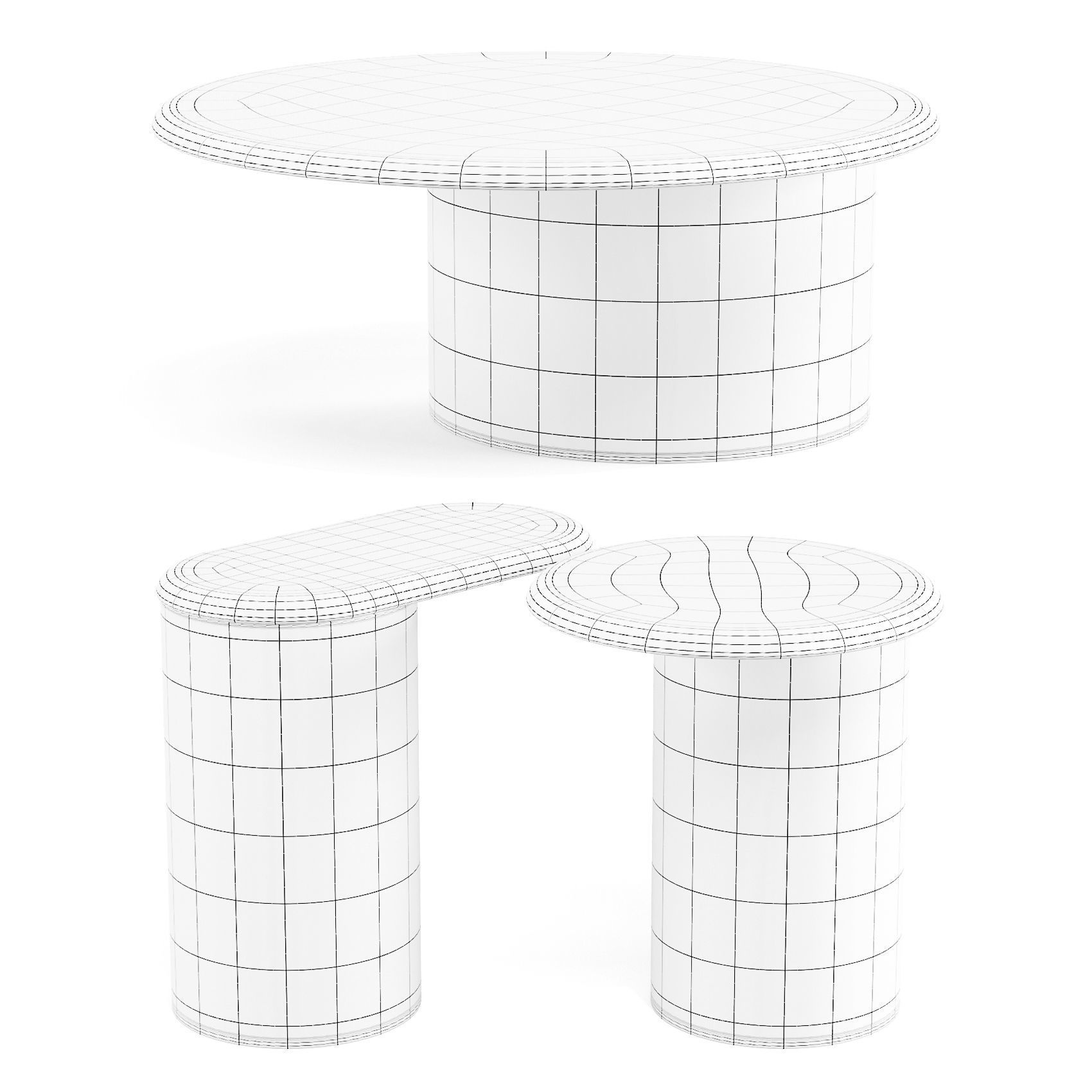 Marac Elliot - Coffee and Side Tables 3D model_4