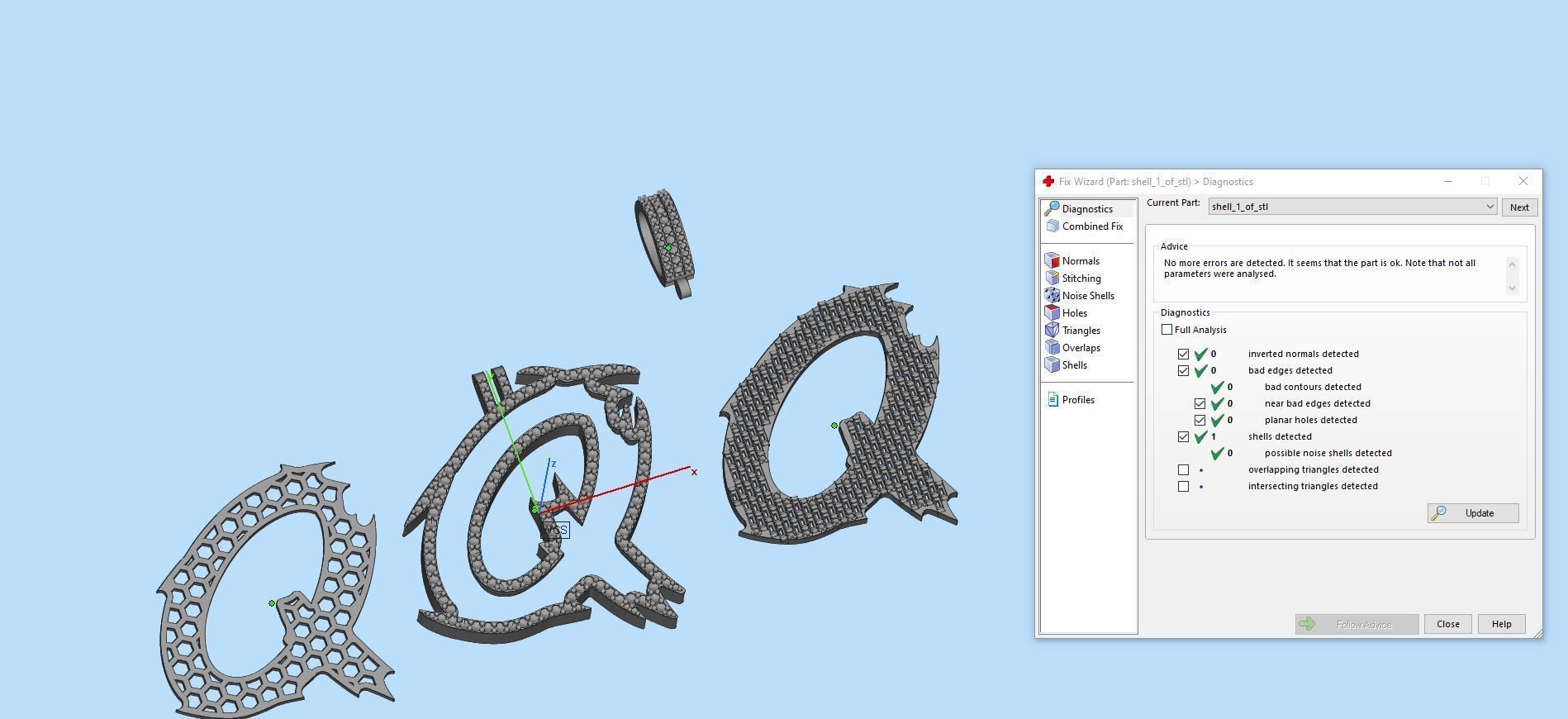 Q with baguetes 3D print model_1