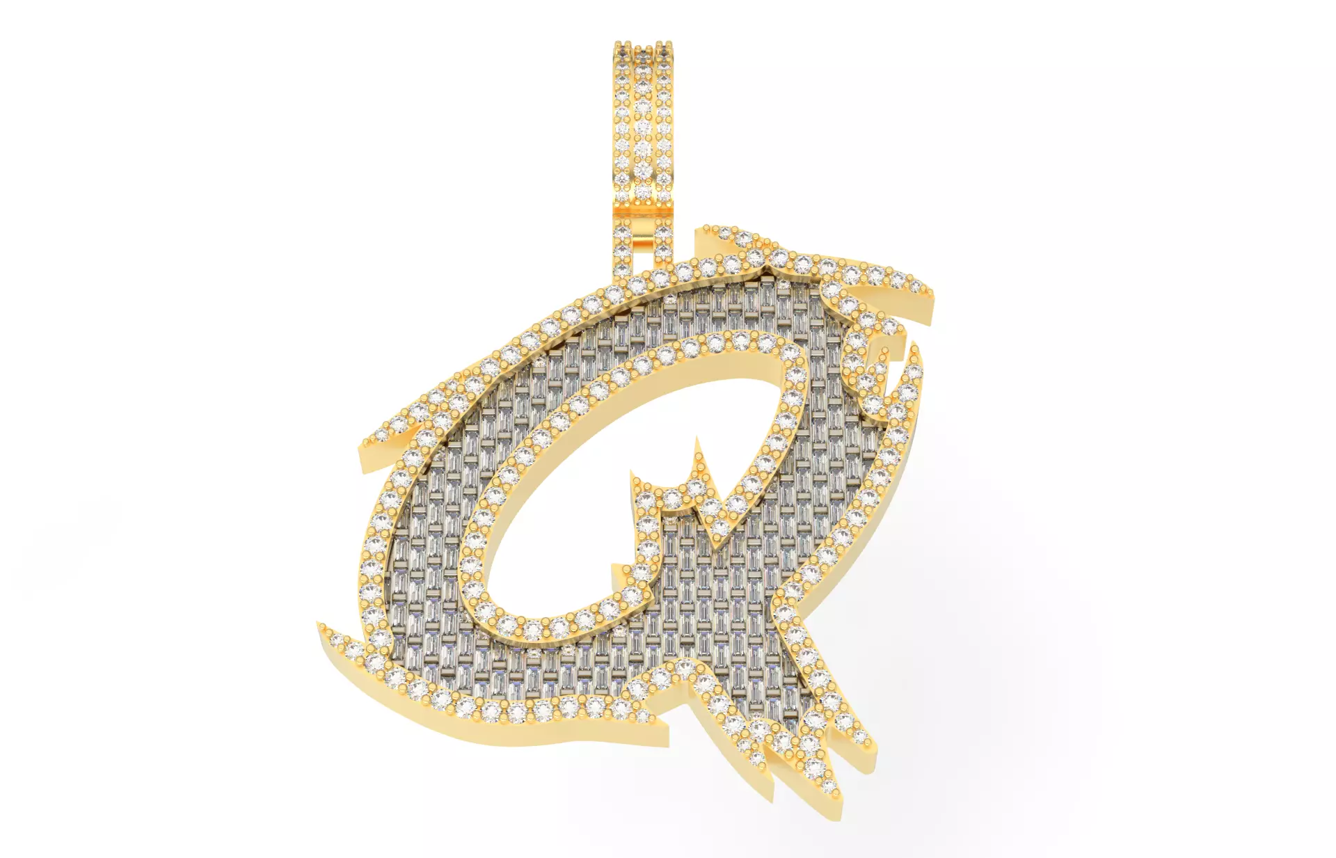 Q with baguetes 3D print model_0