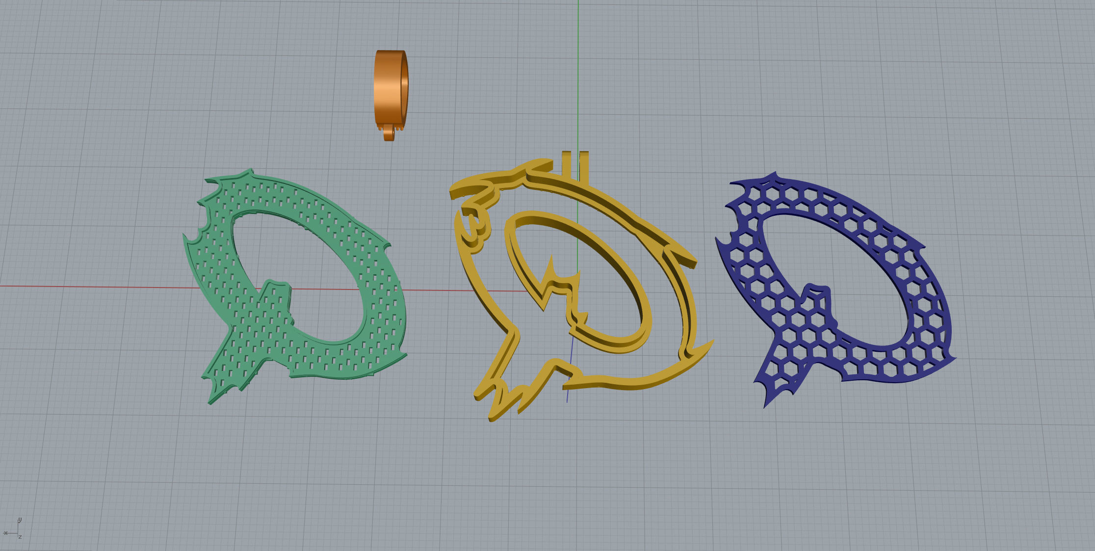 Q with baguetes 3D print model_11