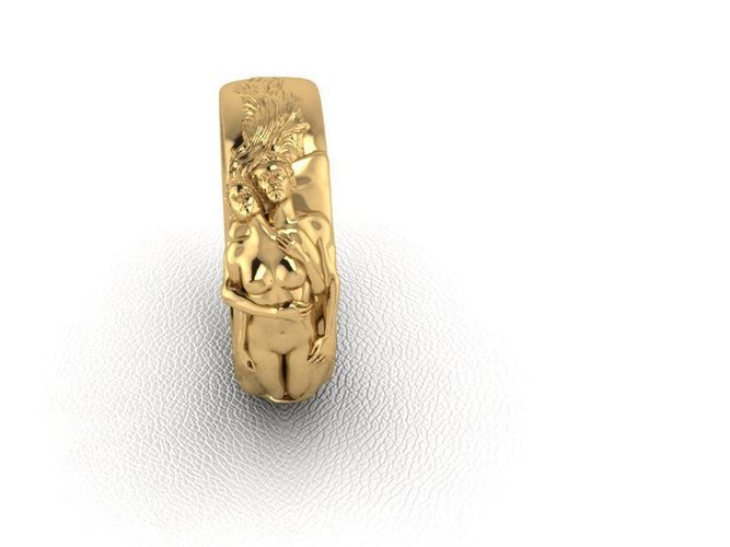 Ring man woman 3D print model