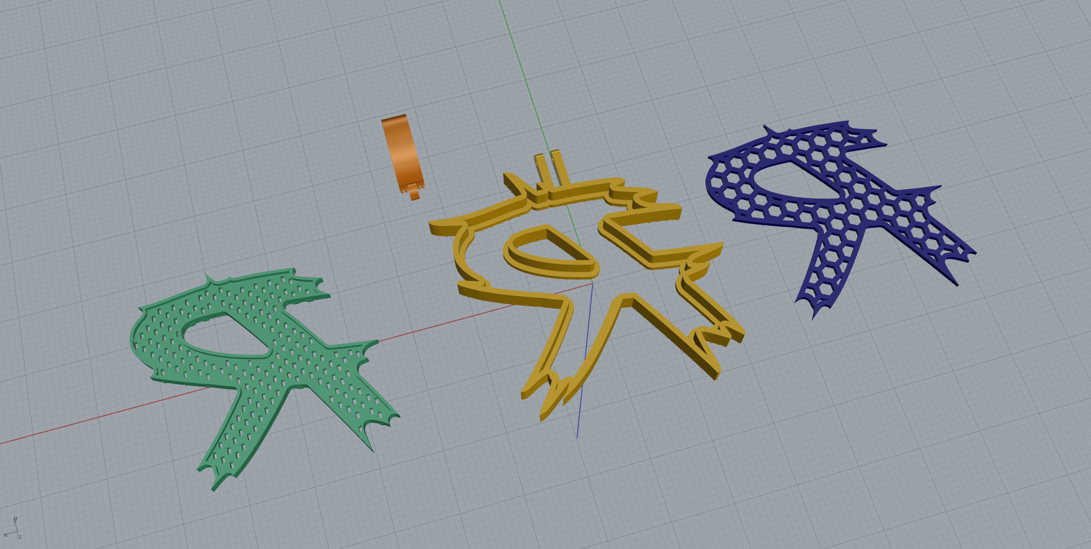 R with baguetes 3D print model_11