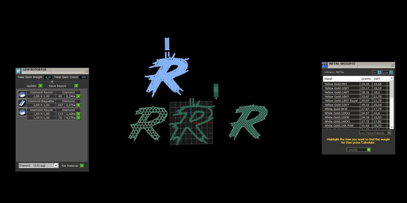 R with baguetes 3D print model_2