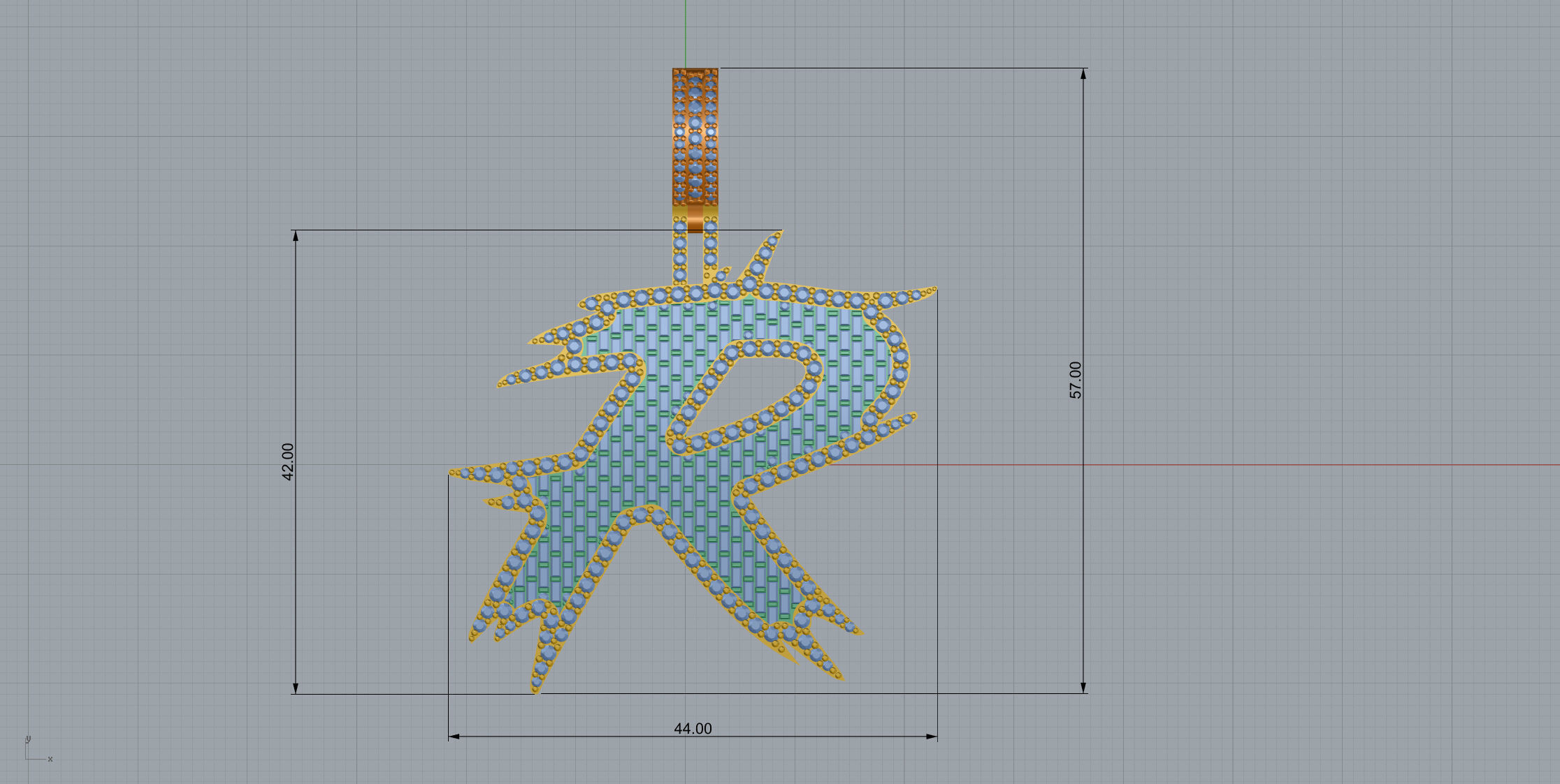 R with baguetes 3D print model_8