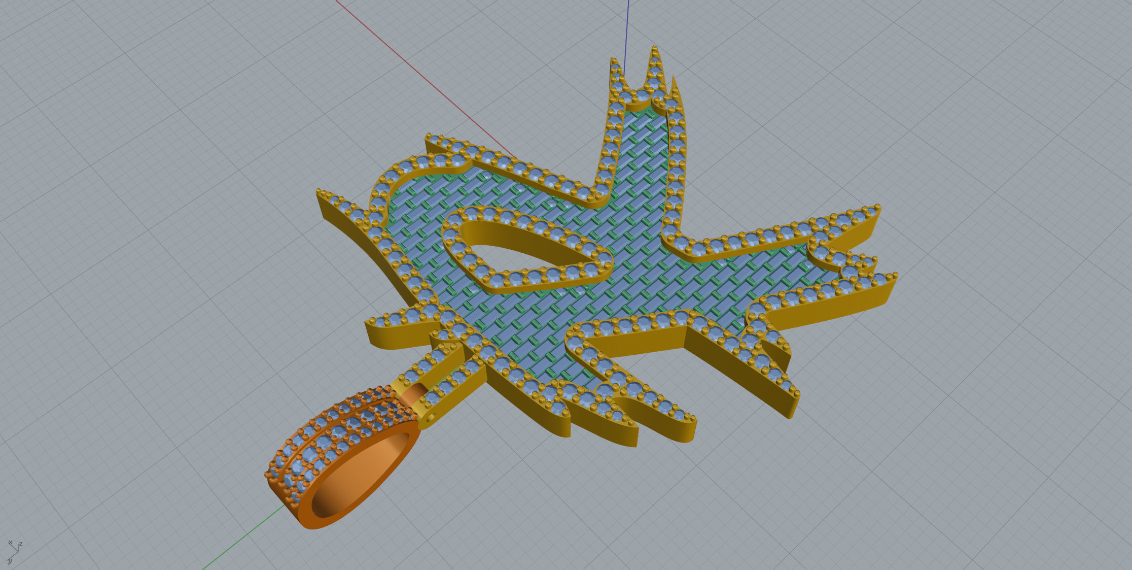 R with baguetes 3D print model_4