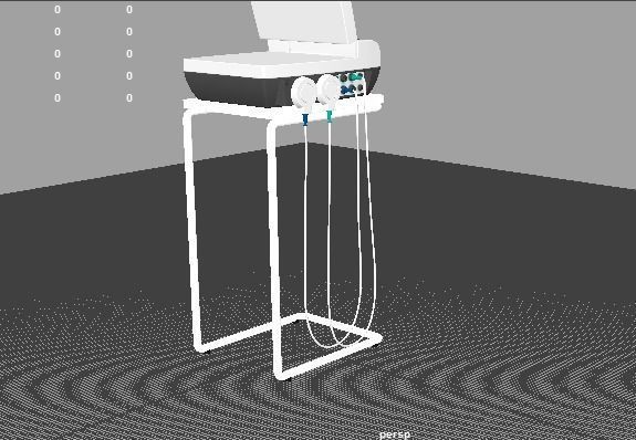 Fetal Monitor 3D model_8
